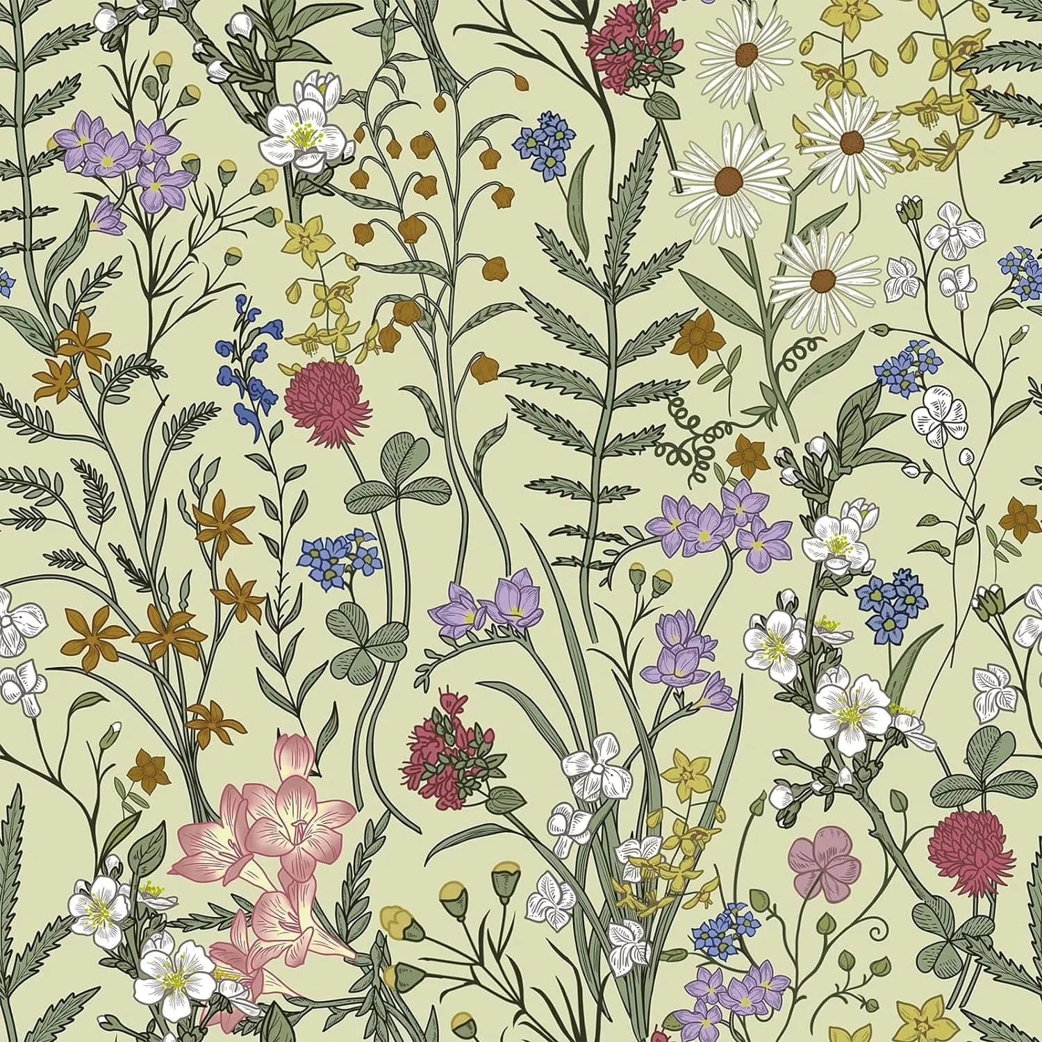 Compact Wallpaper Wall Decals Wall Covering with Removable, Coverage: 14.5 square feet, Size: 17.7" x 118" - Multicolor Pvc for Home Model 330801