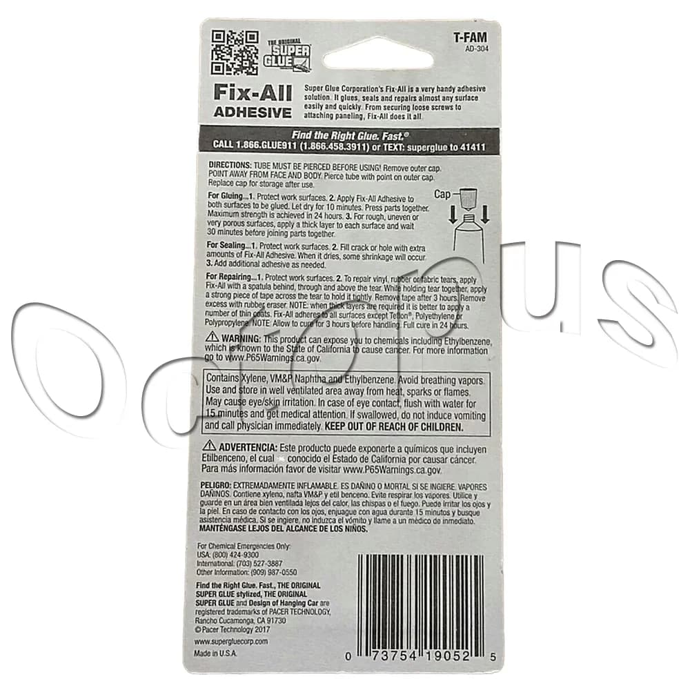 Adhesives Glues In Paint Supplies Tool Modern with Curing time: 24 hours for a strong bond, 5/8 fl oz, Clear - 5/8 fl. Oz. Model 1C92C4