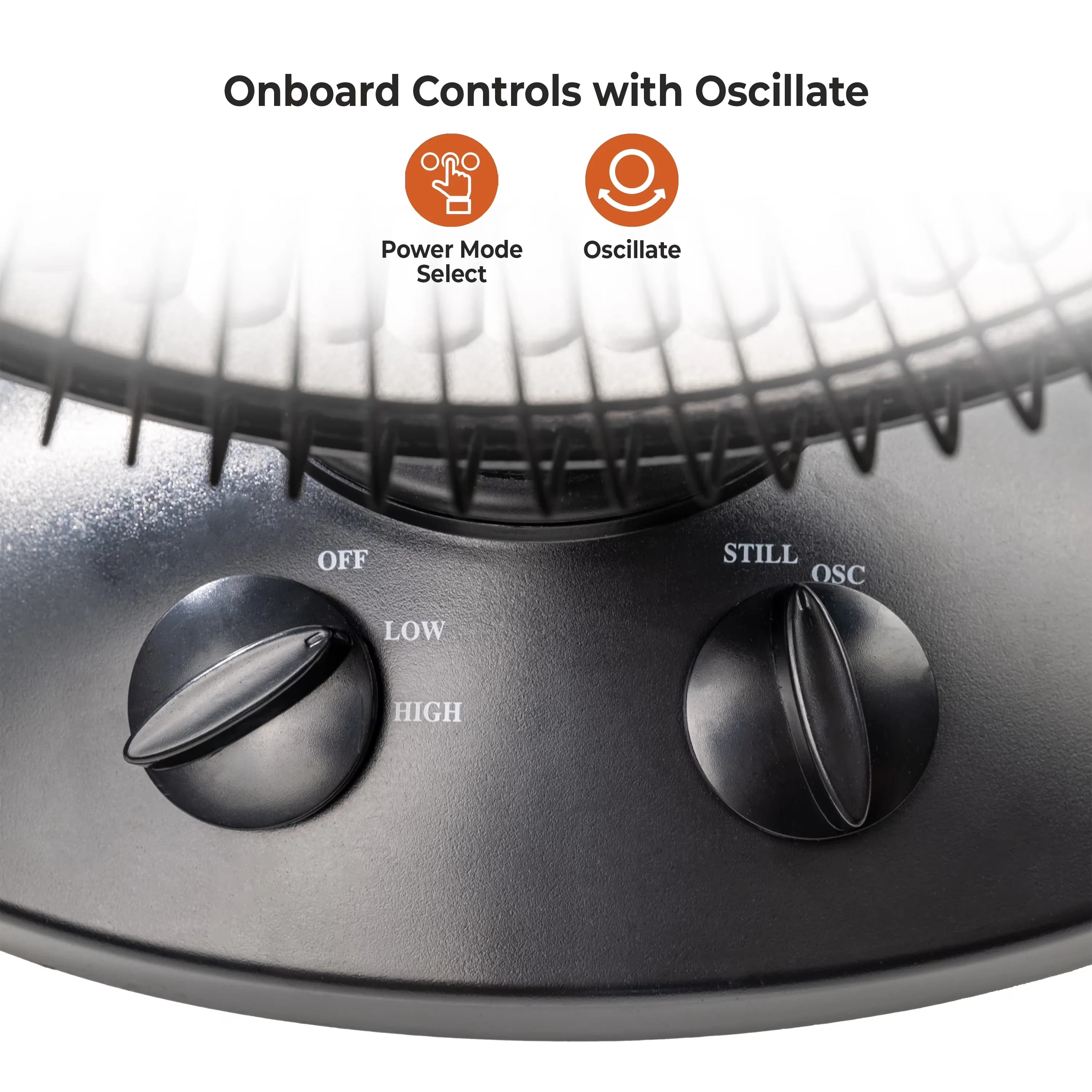 Professional Portable And Electric Space Heater with Oscillating, Automatic Shutoff - Black Model 9272CD