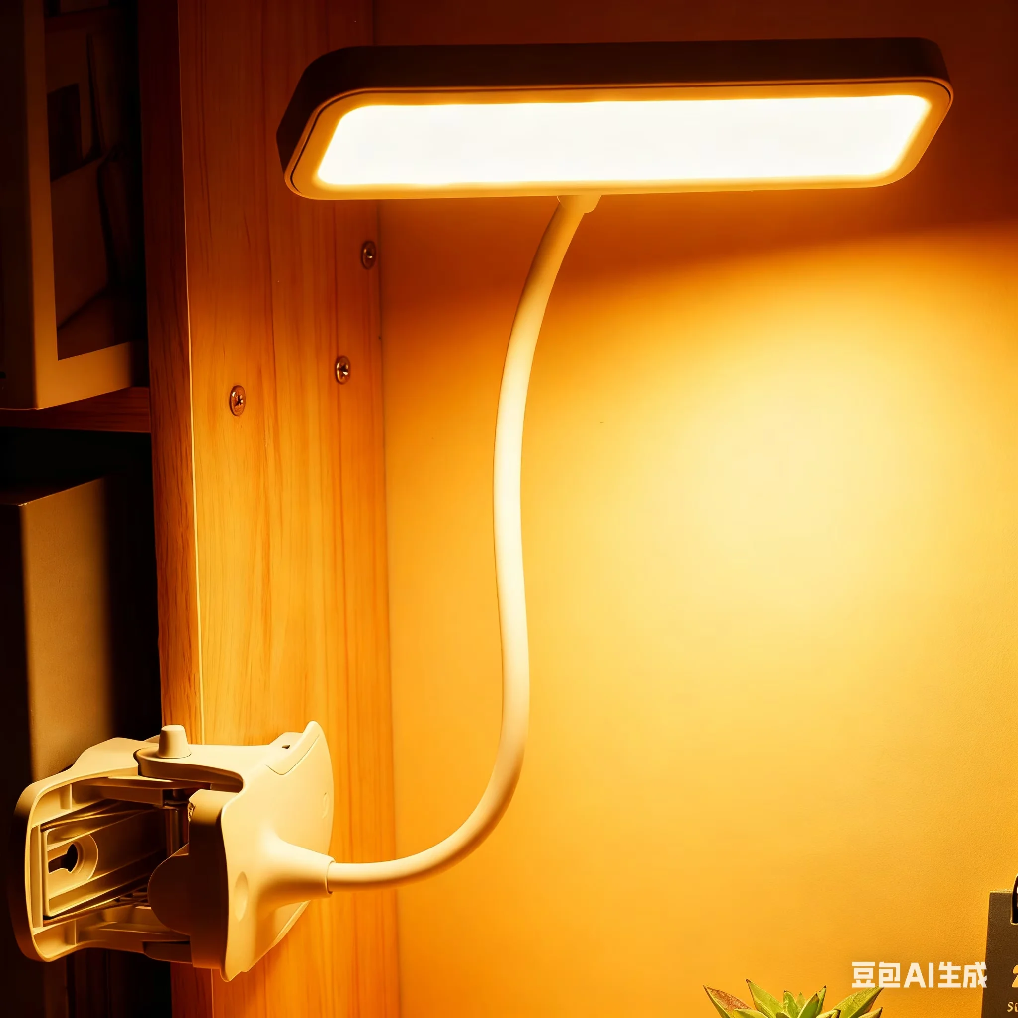 Stylish Desk Lamp with LED, Battery, Clip on - Plastic Multicolor - Reliable Performance Model 7E29F7