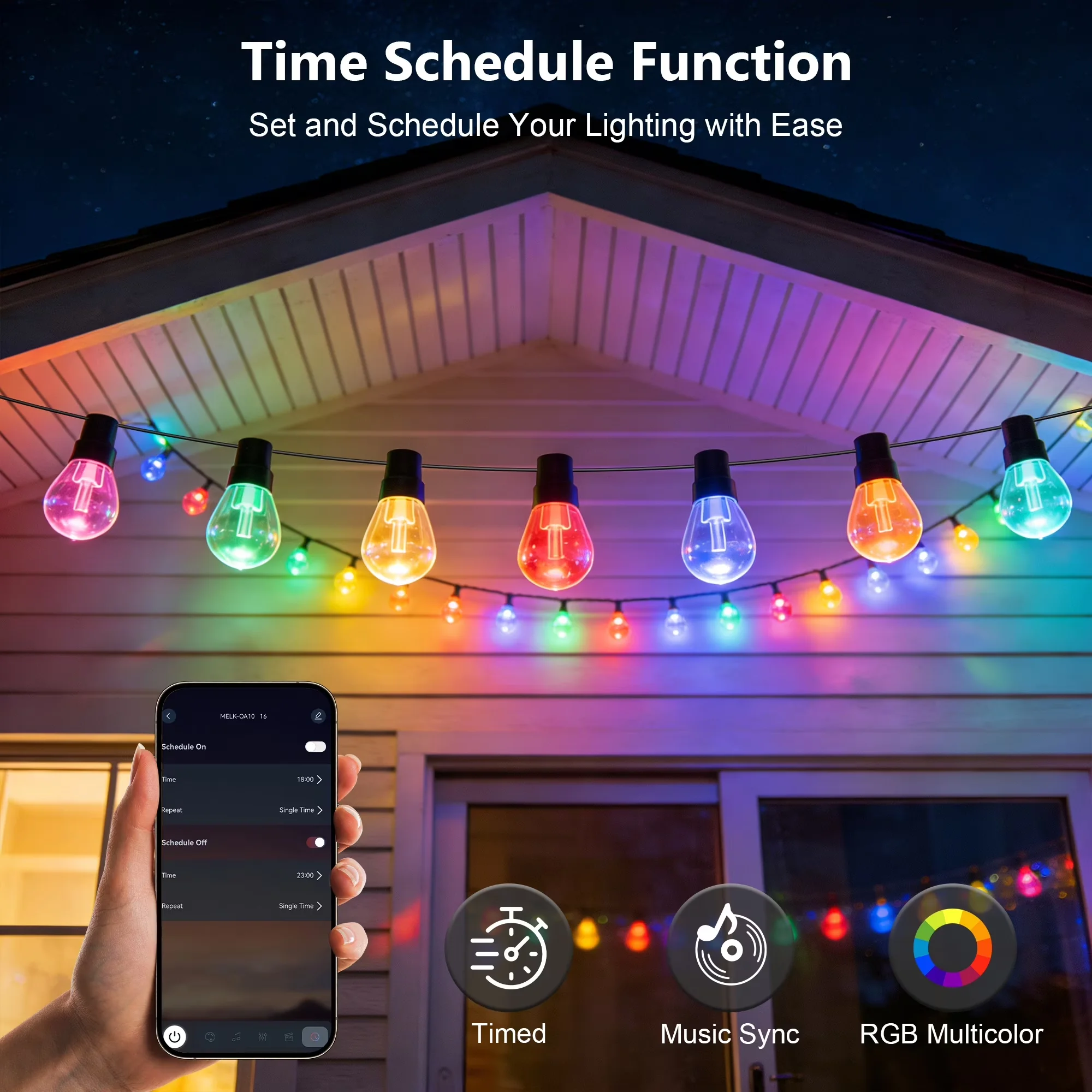Novelty Light Versatile with LED, Energy Efficient, Blinking Lights - Multicolor for Outdoor, Living Model 5337D5