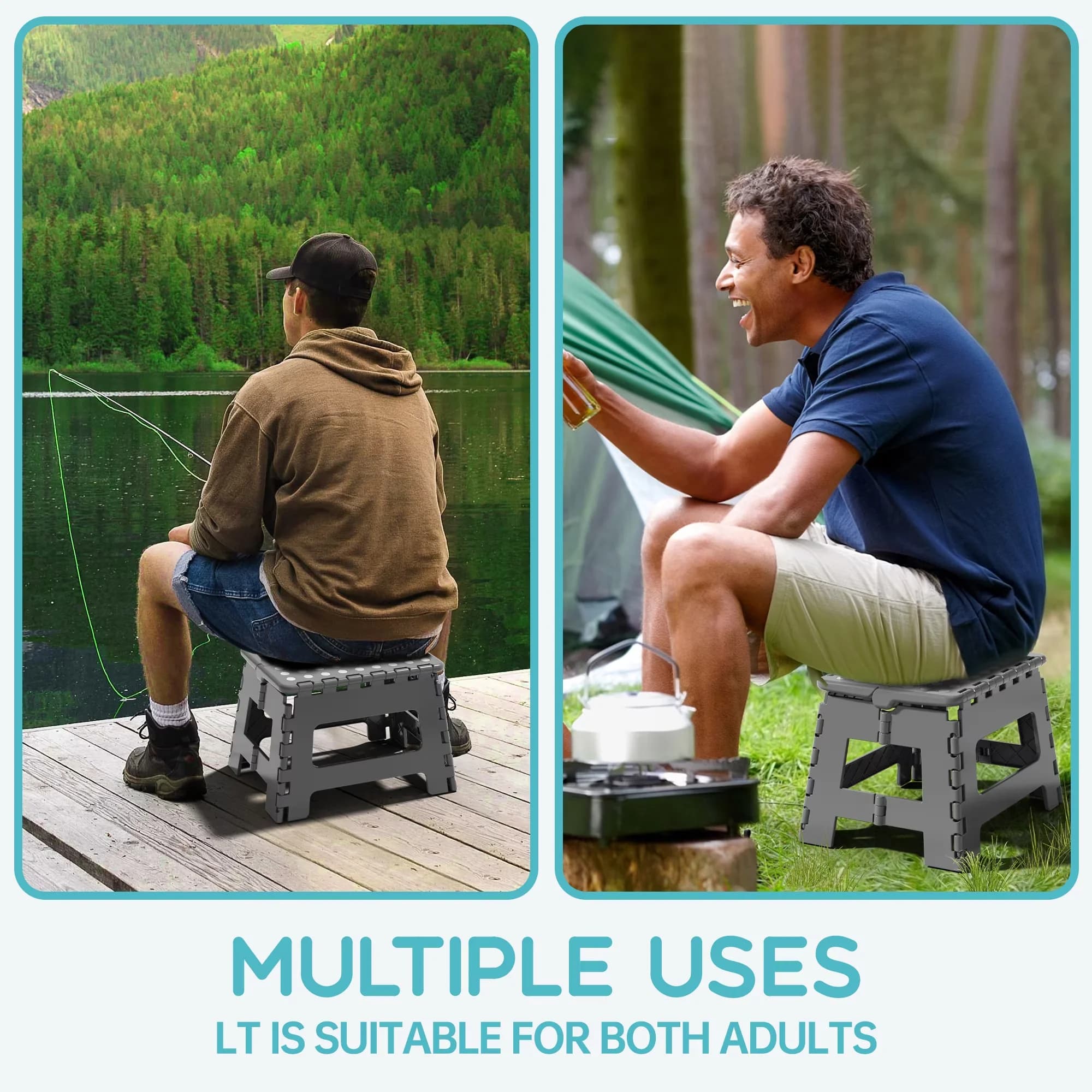 Ladders And Step Stool Quality with Foldable, Folding 9 Inch - Black Abs Model A58807