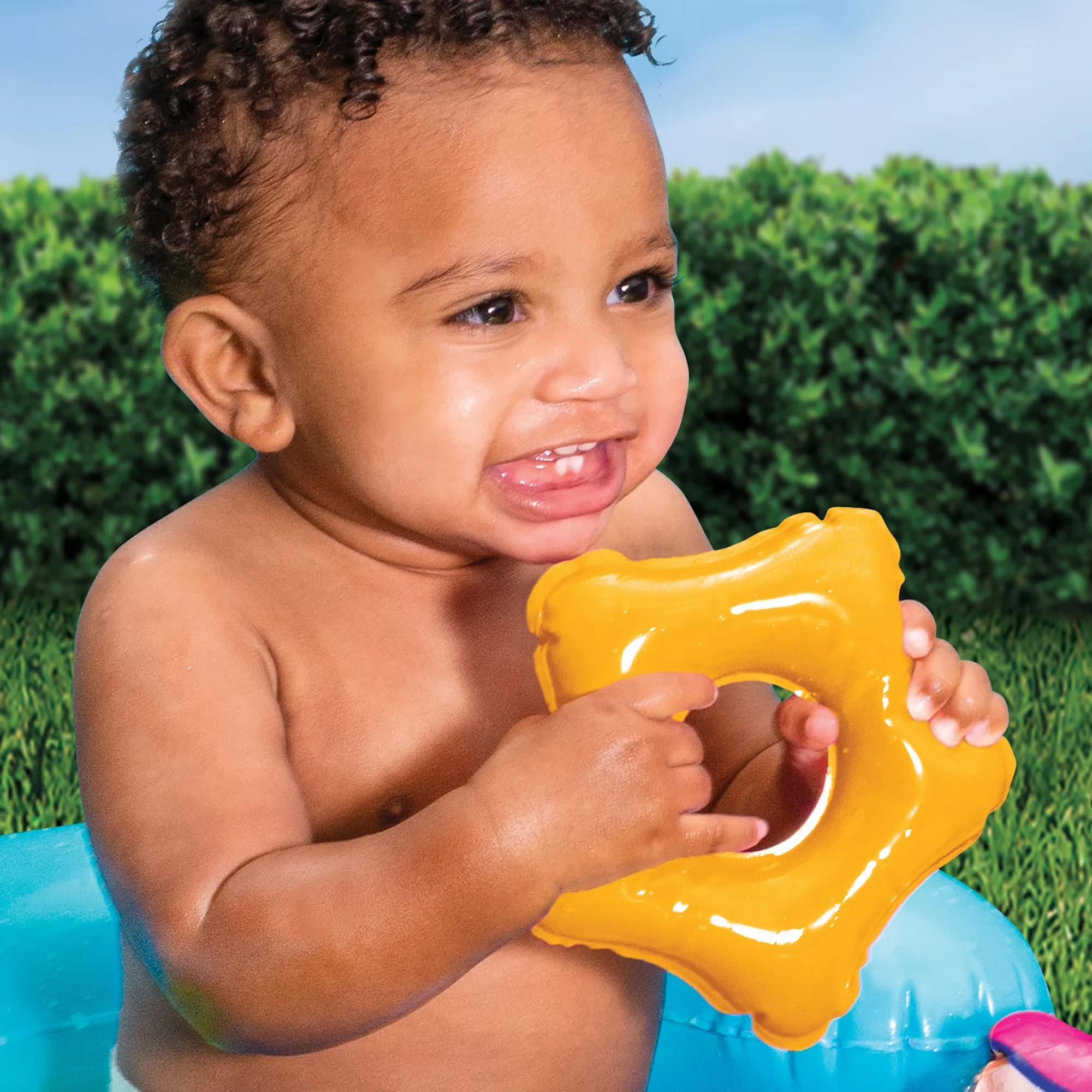 Sleek Inflatable Pool with Age 9-24 Months, Baby - Multicolor - Universal Fit Model D732F5
