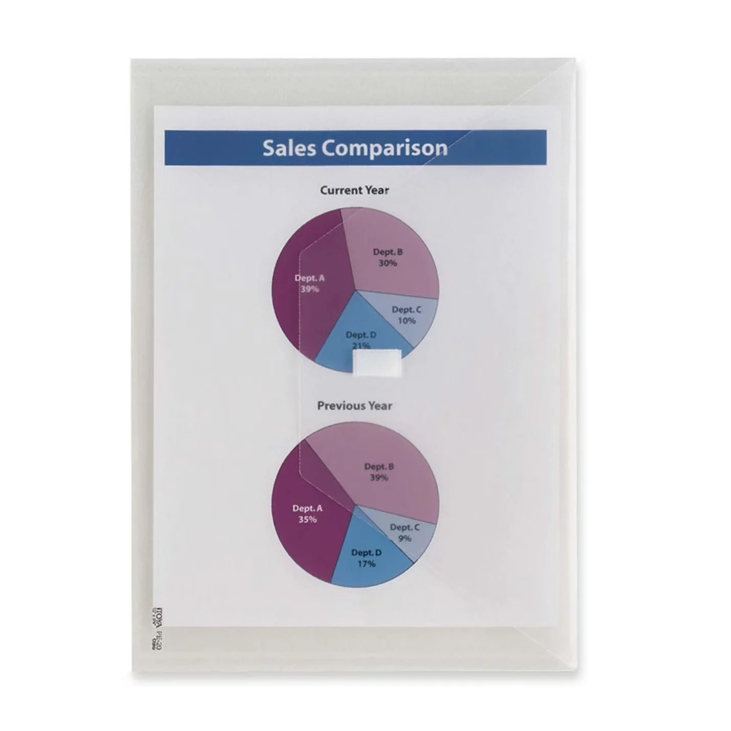 Quality Moving with Clear, 13" x 9.75", Velcro closure - Clear PolyEnvelope Model 6ECBF7