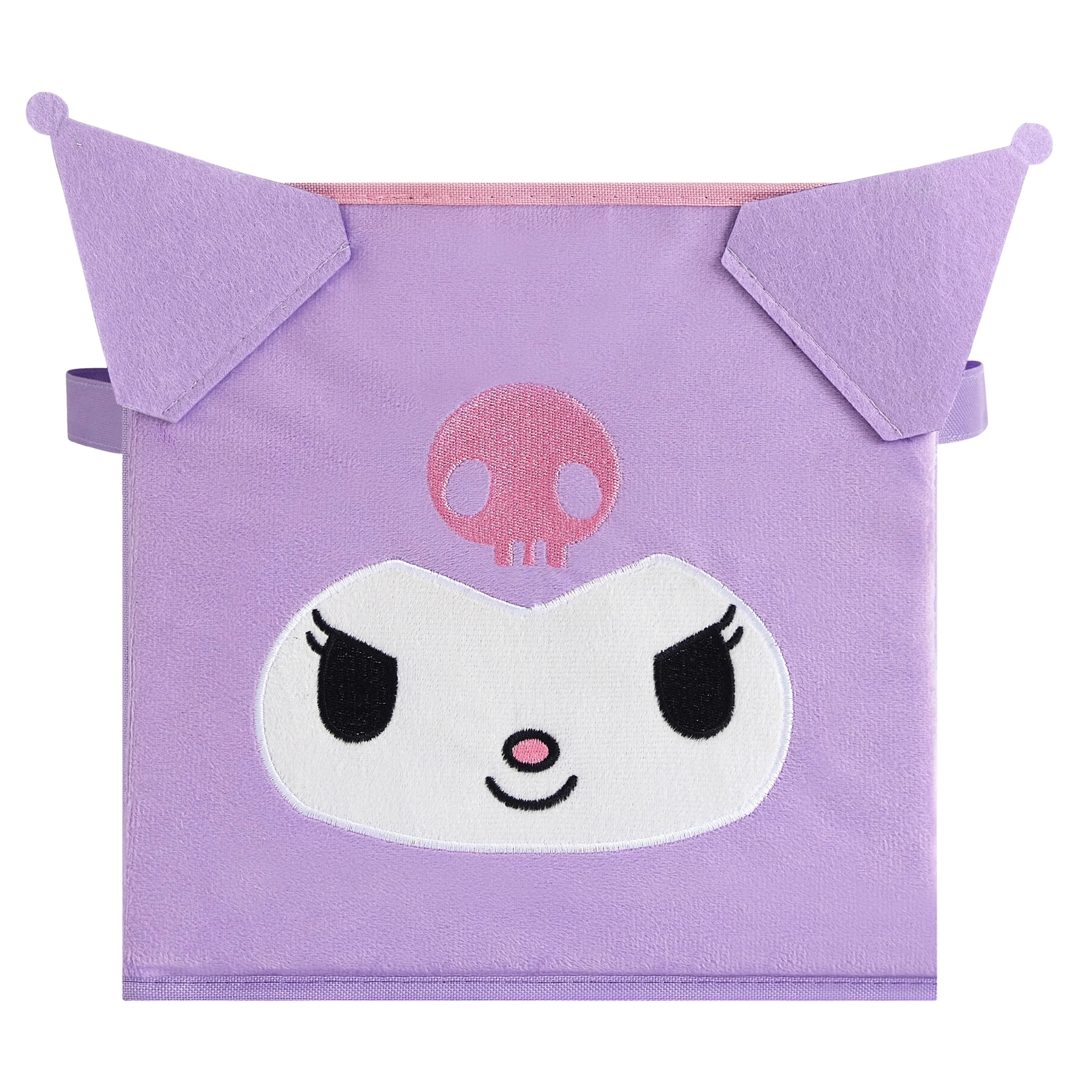 Innovative Garage Storage Supply with Collapsible, Kuromi Micromink Figural Cube - Purple Micromink Model 37D3DB
