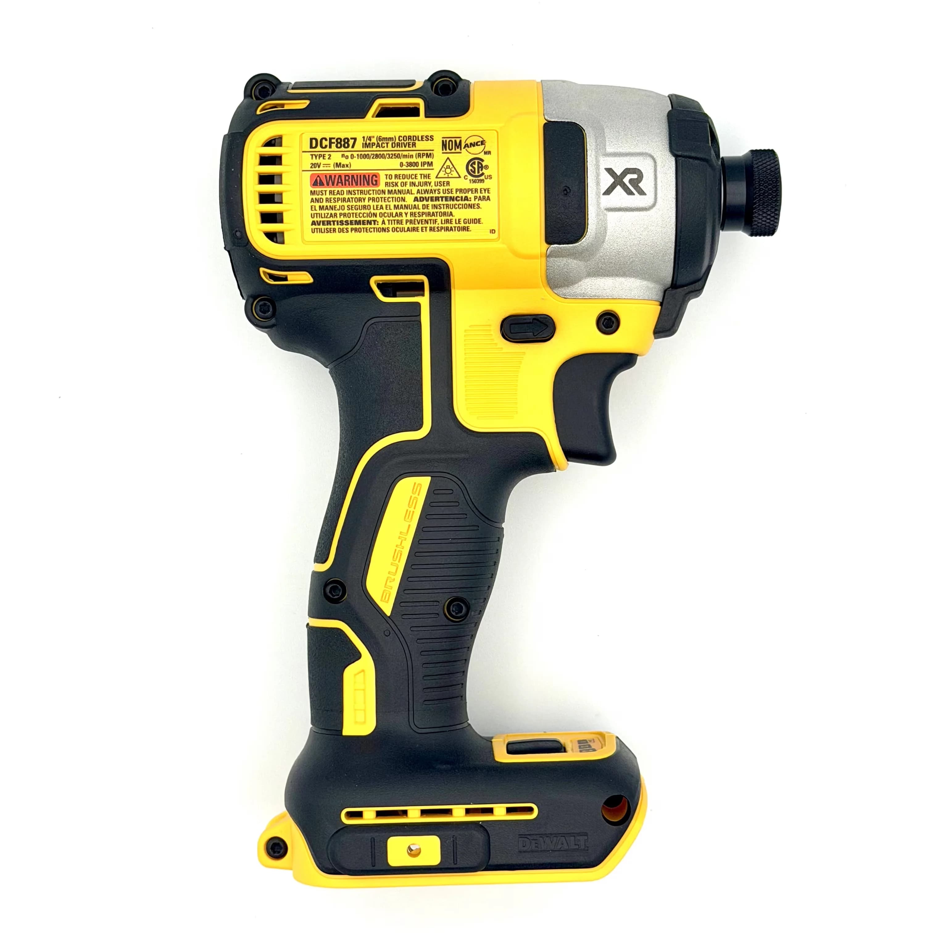 Quality Drills Driver with Battery, 18V, 18V Cordless 1/4 in Impact - Yellow 1.56kg Model ECA2C4