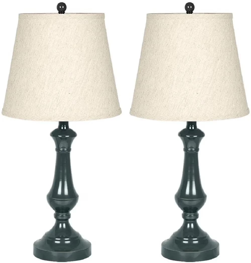 Quality Table Lamp with Incandescent, Contemporary, Accent Lamps - White Metal Model 44106E