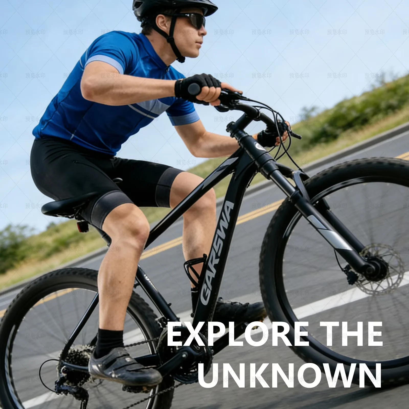 Efficient Mountain Bike with Lightweight, Adjustable Seat Height, Adjustable Speed - Black Model C9E56E