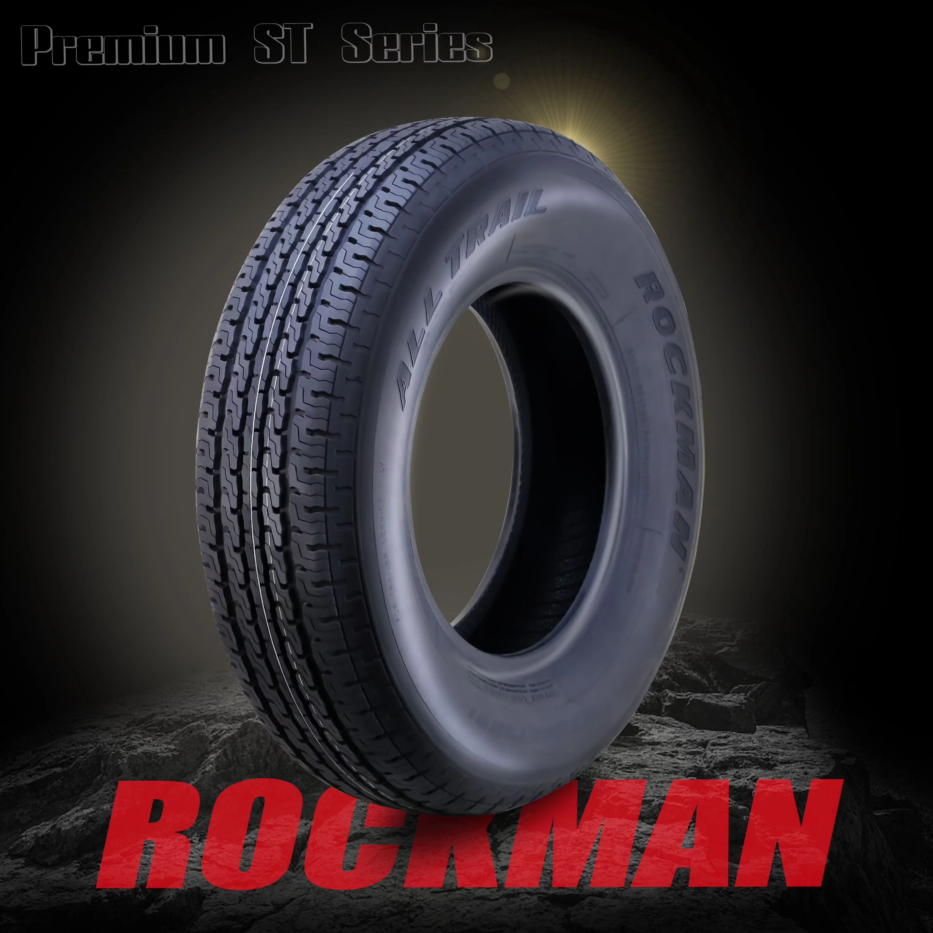 Efficient Trailer Tire with Heavy-Duty, Set2 - ST205 - Space-Saving Design Model 4970C1