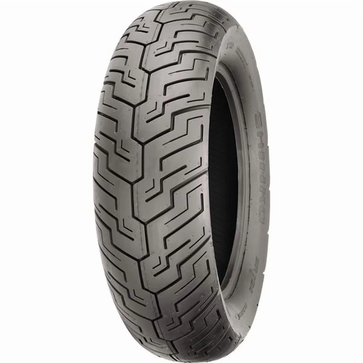 Premium Motorcycle Tire with Dot Approved, 734 Series Rear 130/90-15 66P Bias Tl - Black Model 1B58C6
