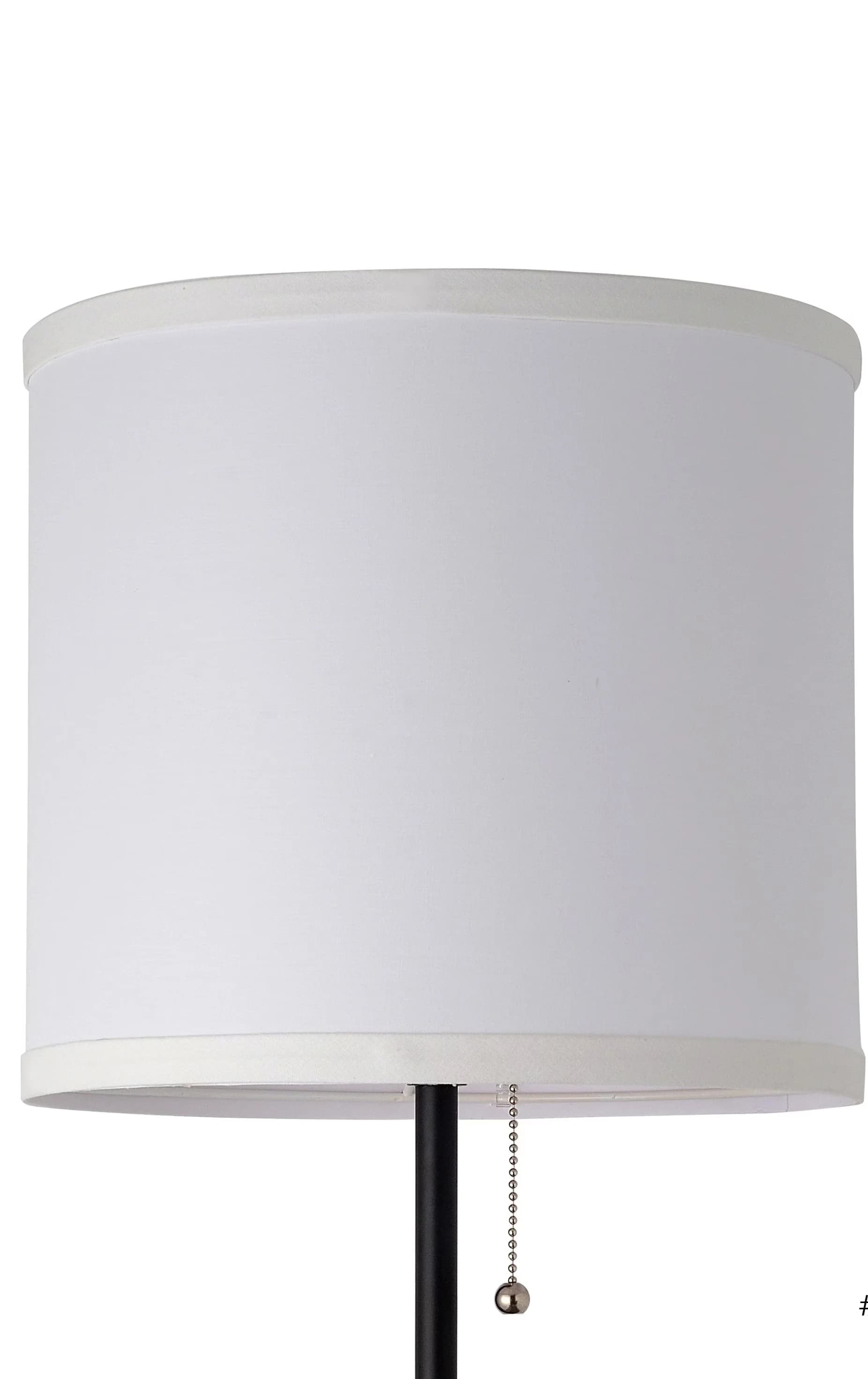 Essential Floor Lamp with LED, Standard Lamps, Modern - Black Plastic 5 Inch Model 369B15
