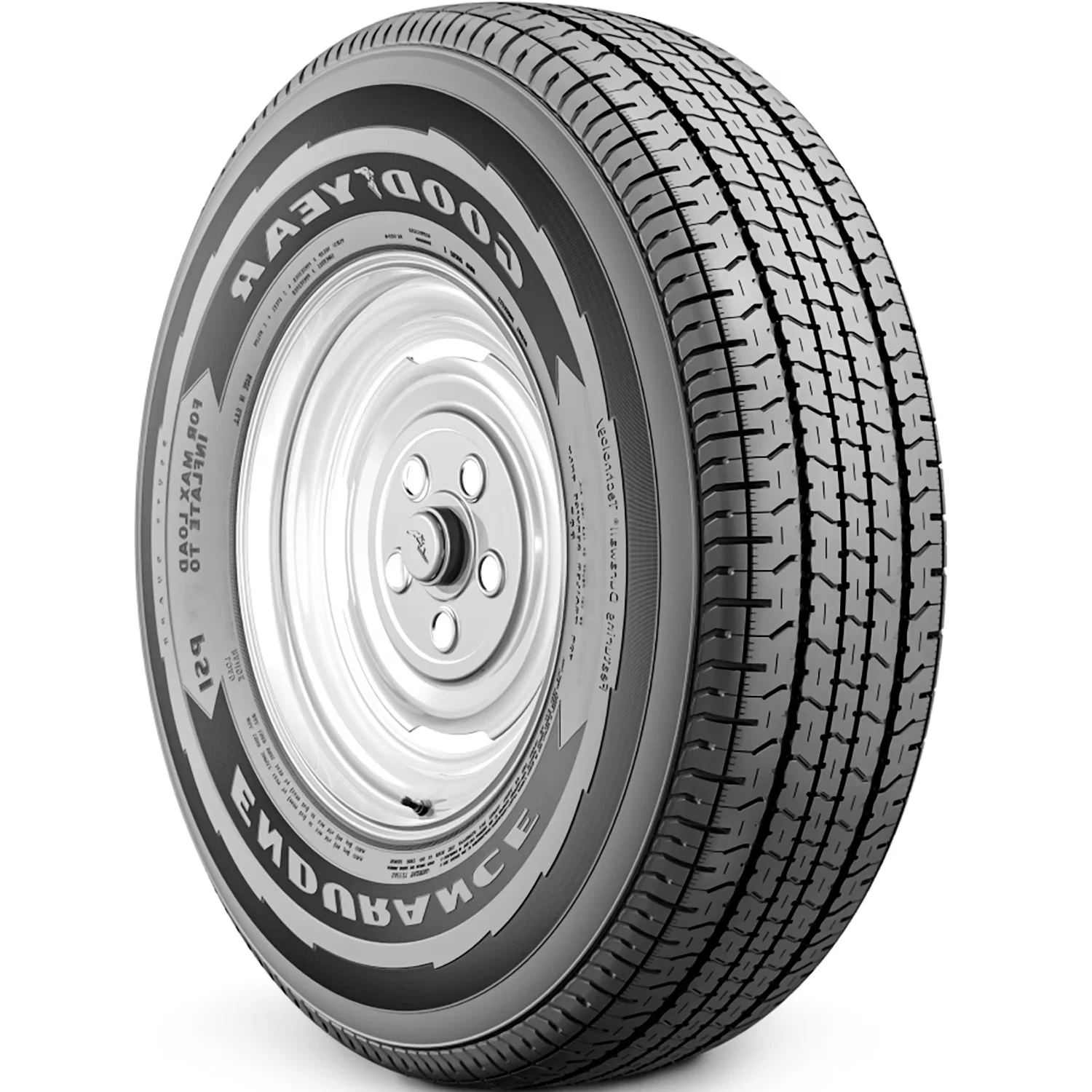 Sleek Trailer Tire with Wet Or Dry, Low Maintenance, All-Weather - ST235 Model 53147E
