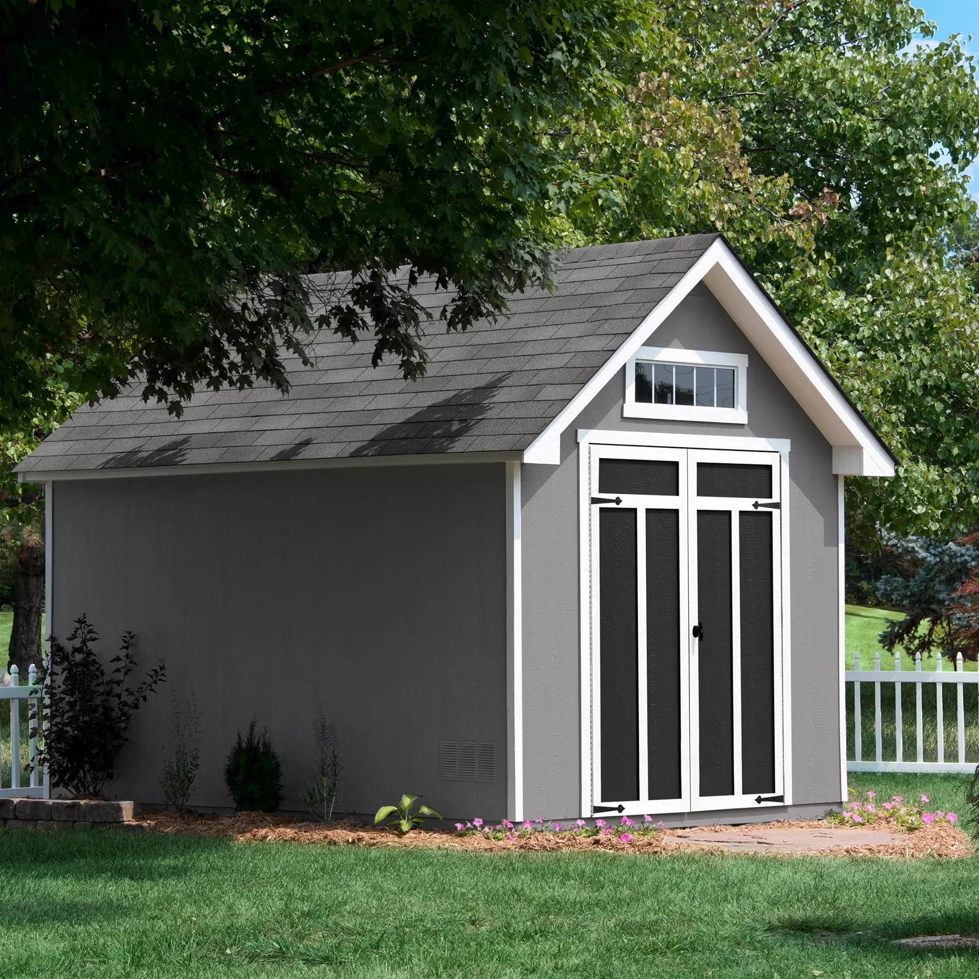 Shed Quality with Paintable - Brown Wood 8 ft - Space-Saving Design Model C0789F