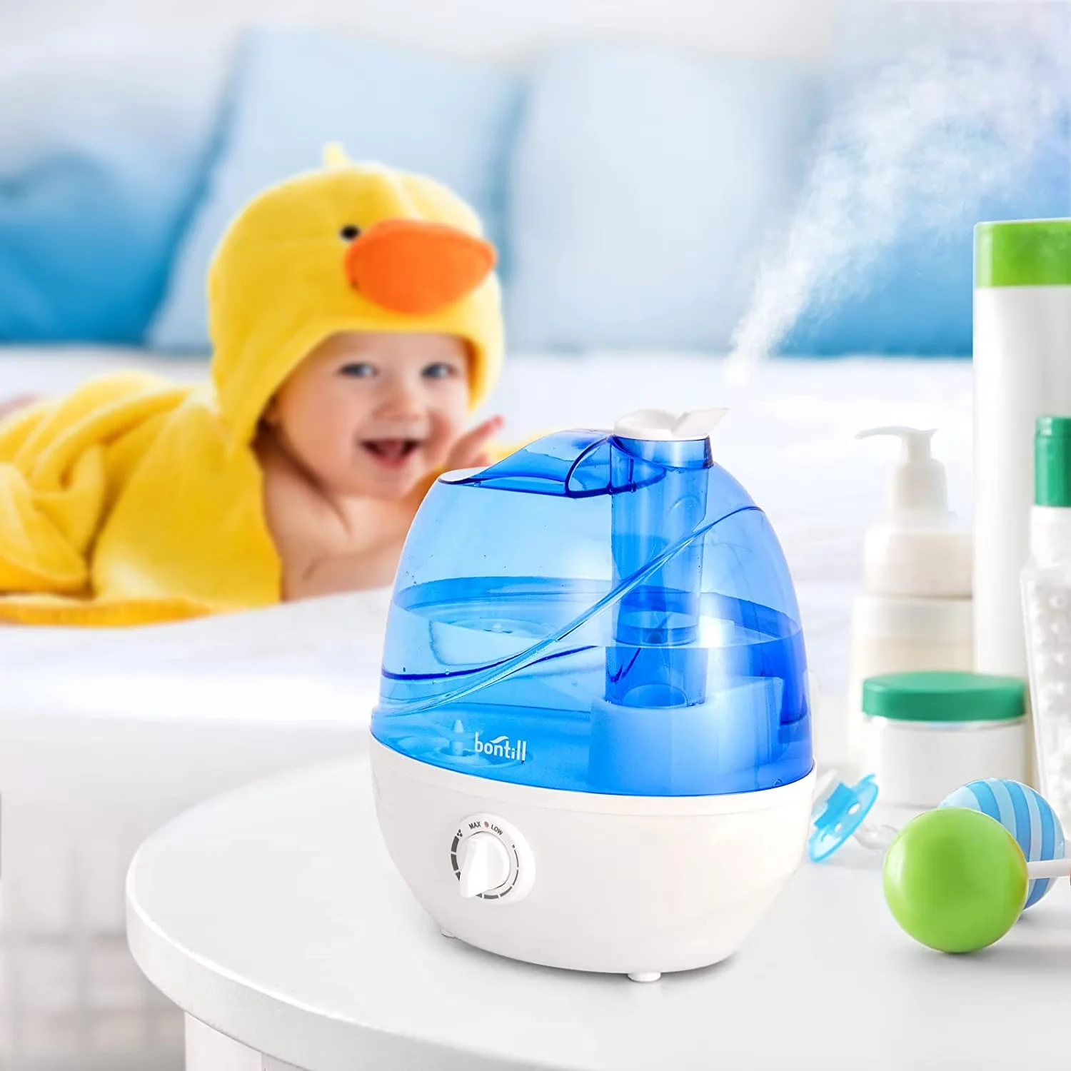 Innovative Humidifier with Automatic Shut-Off, Cool Mist Humidifiers - Blue Model 476984