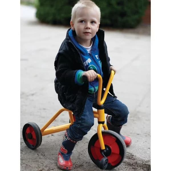 Versatile Kids Bike with Adjustable Seat, Safety handlebars grips., ® Tricycle - Yellow Model 22DDE4