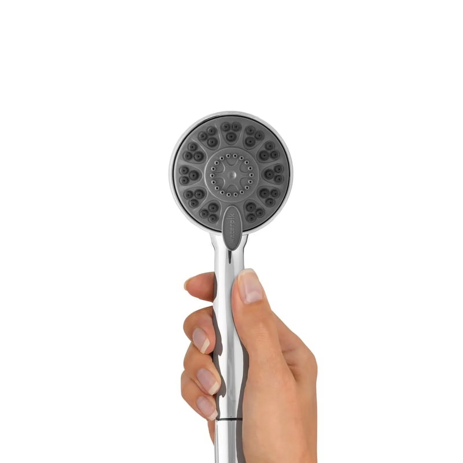 Shower Head Premium with Adjustable Flow Rate, Anti-Clog - Plastic Silver Model 5C902E