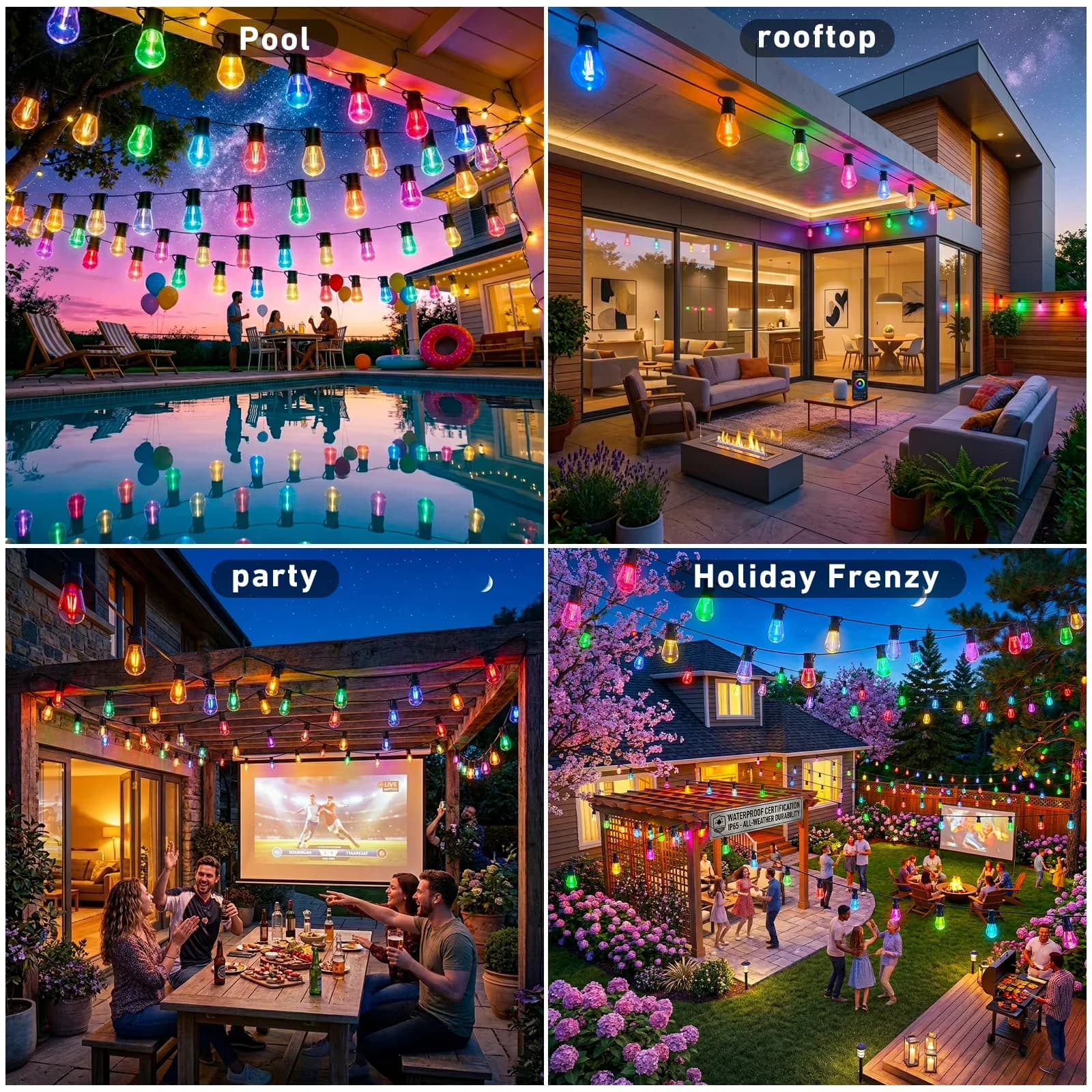 Stylish Novelty Light with LED, Energy Efficient, Color Changing - Multicolor for Garden Model C2132E