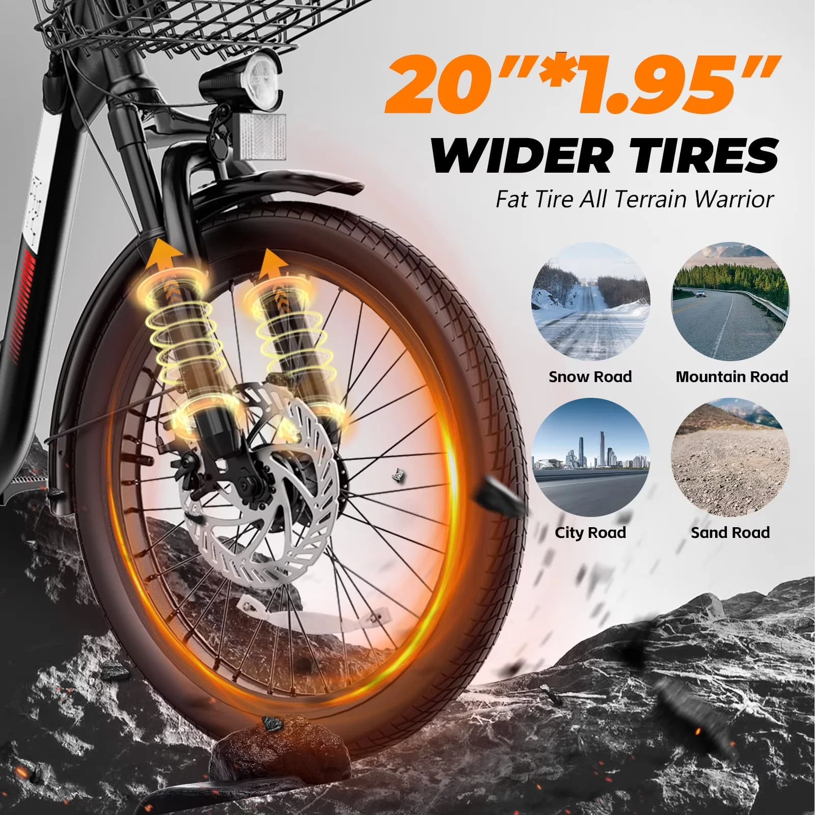 Scooter Durable with 500W, 48V, 500W Electric Bike - Black Aluminum Alloy Model 46496E