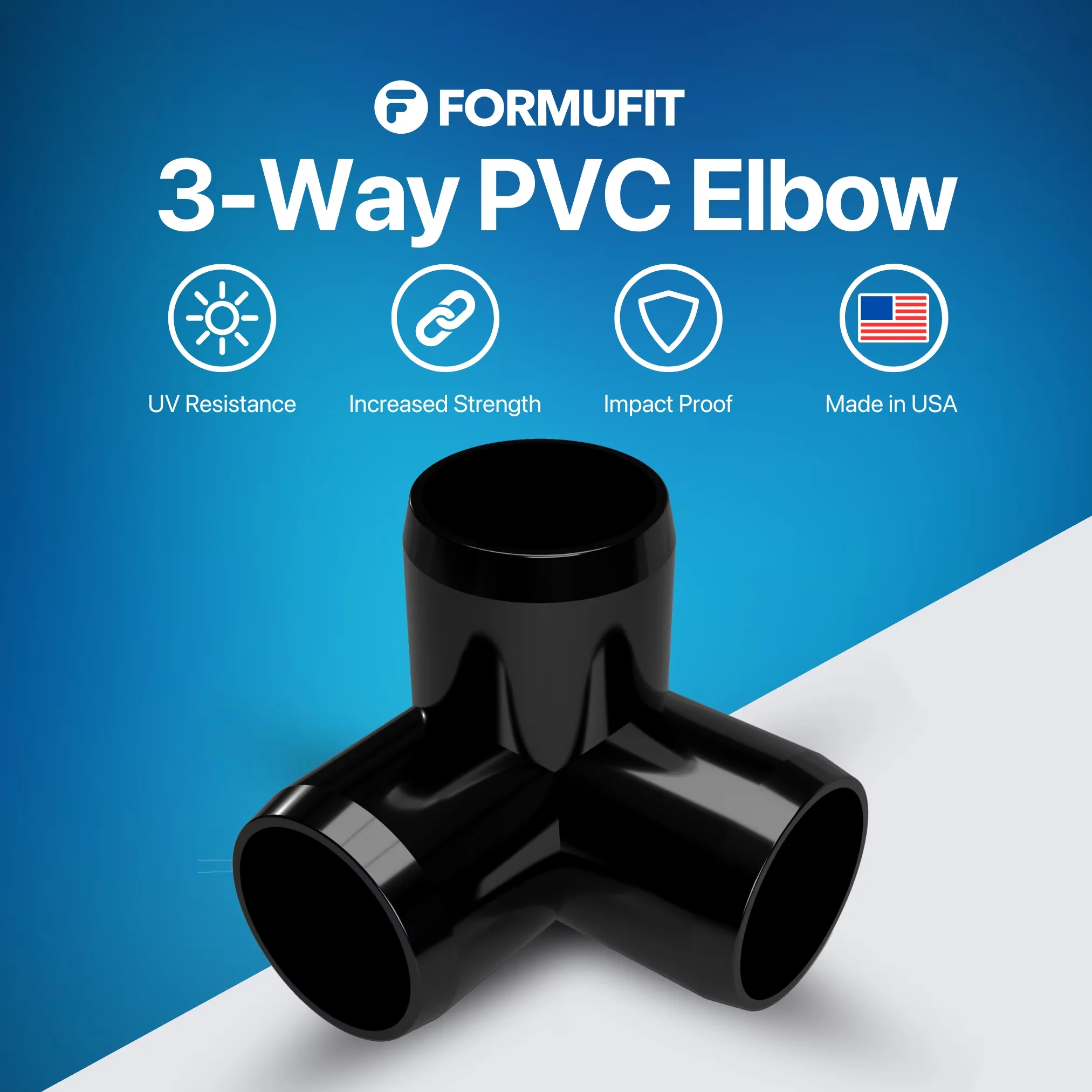 Durable Plumbing with For Industrial Use, Weather-Resistant, Non-Corrosive - Furniture Grade Pvc, Pvc, Plastic Black Model 3F00AF