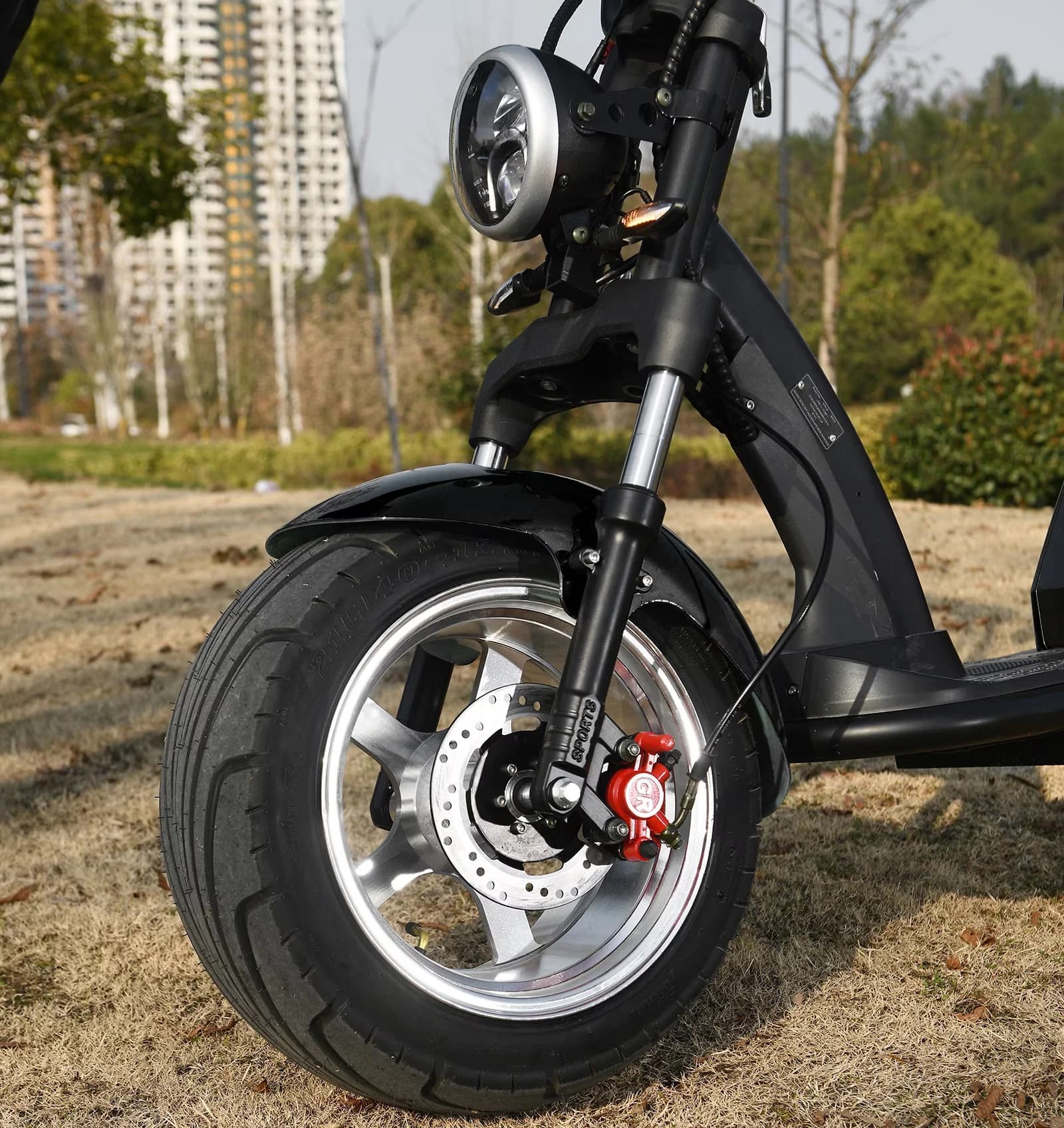 Quality Scooter with 4000W, Headlights - Black Plastic, Iron - Premium Collection Model 3B2965