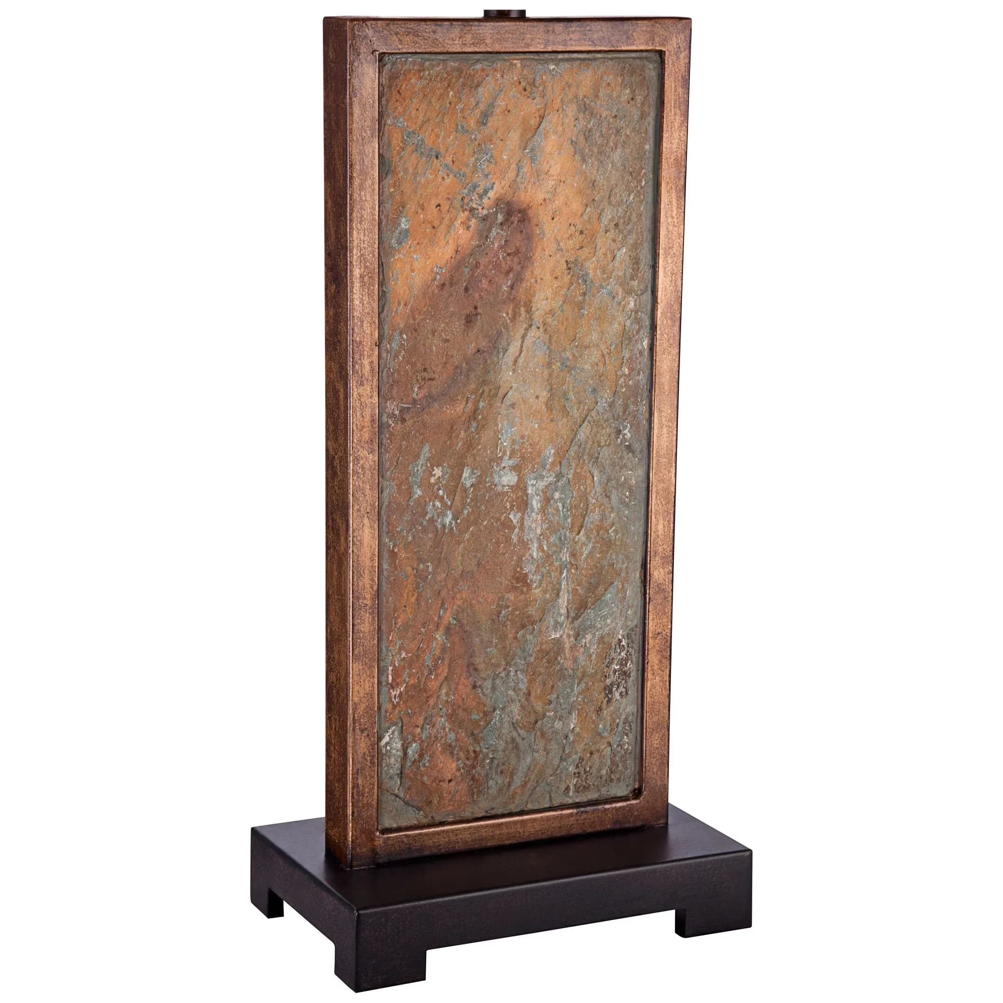 Lamp Set Versatile with Incandescent - Brown Slate Stone Modern - Residential Grade Model DA3454