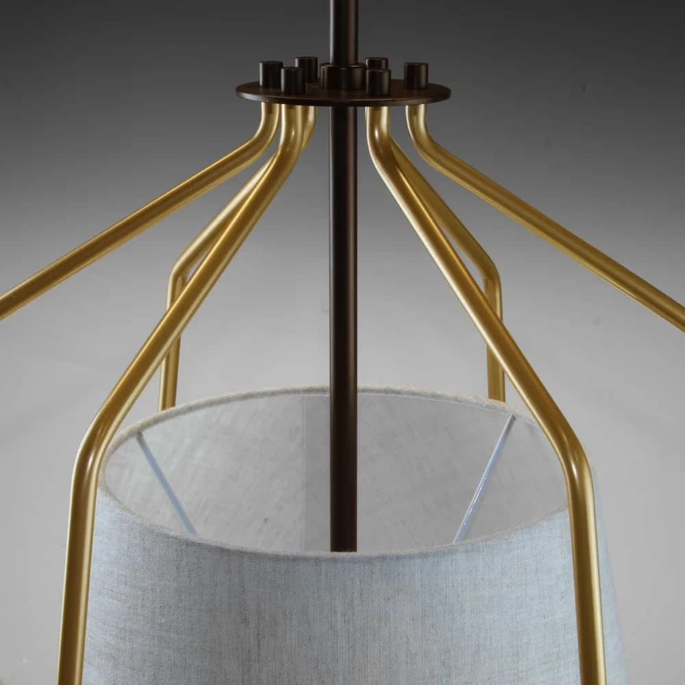 Premium Ceiling Lights Fixture with Incandescent, Farmhouse, Hangar 3-Light Pendant - Steel Model D77DCE