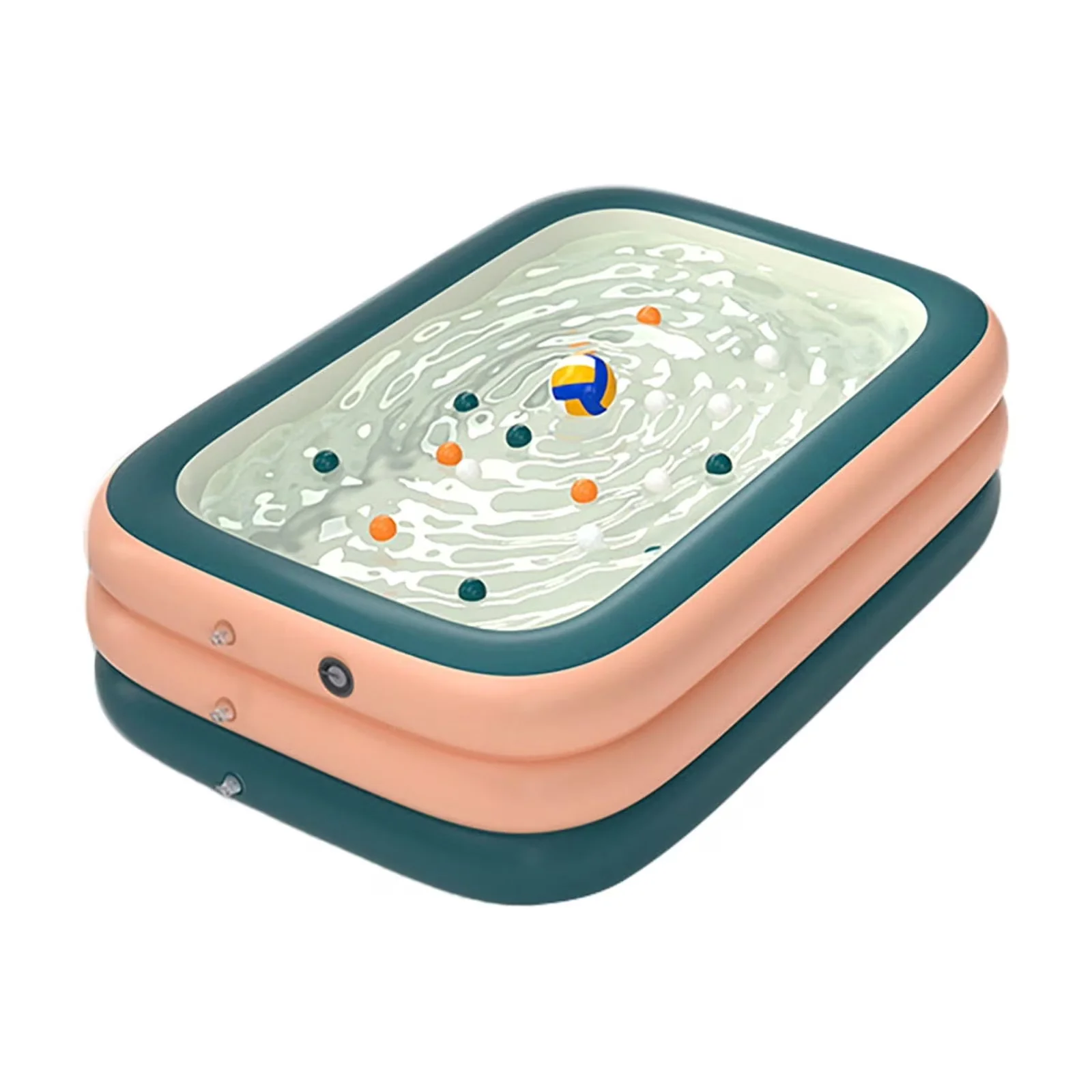 Modern Inflatable Pool with Family, 2.1m Square - Easy to Use Model 714BD1