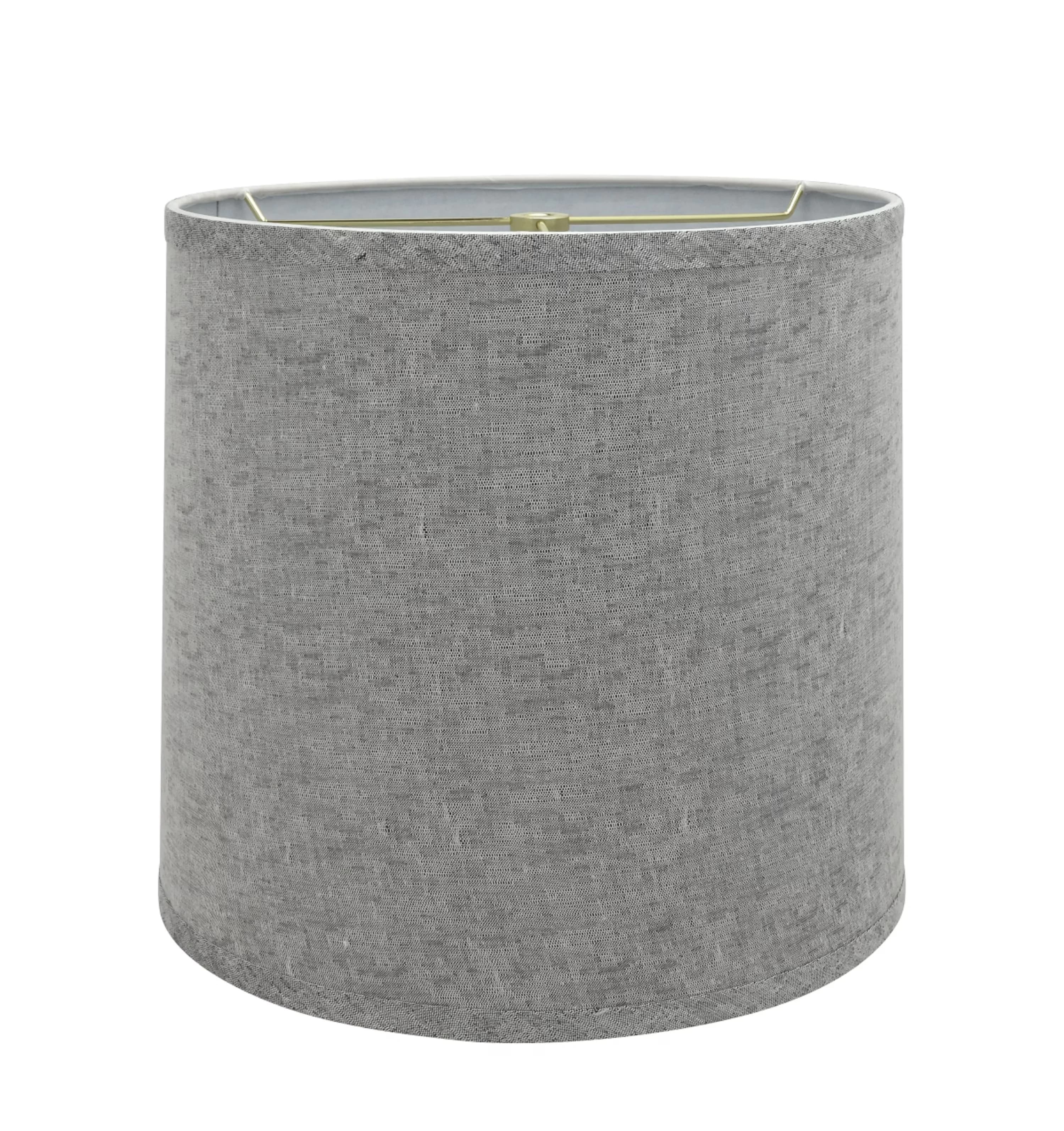 Table Lamp Compact with Transitional, 13" wide (12" x 13" x 12") - Textured Fabric Gray Model 3B34F7