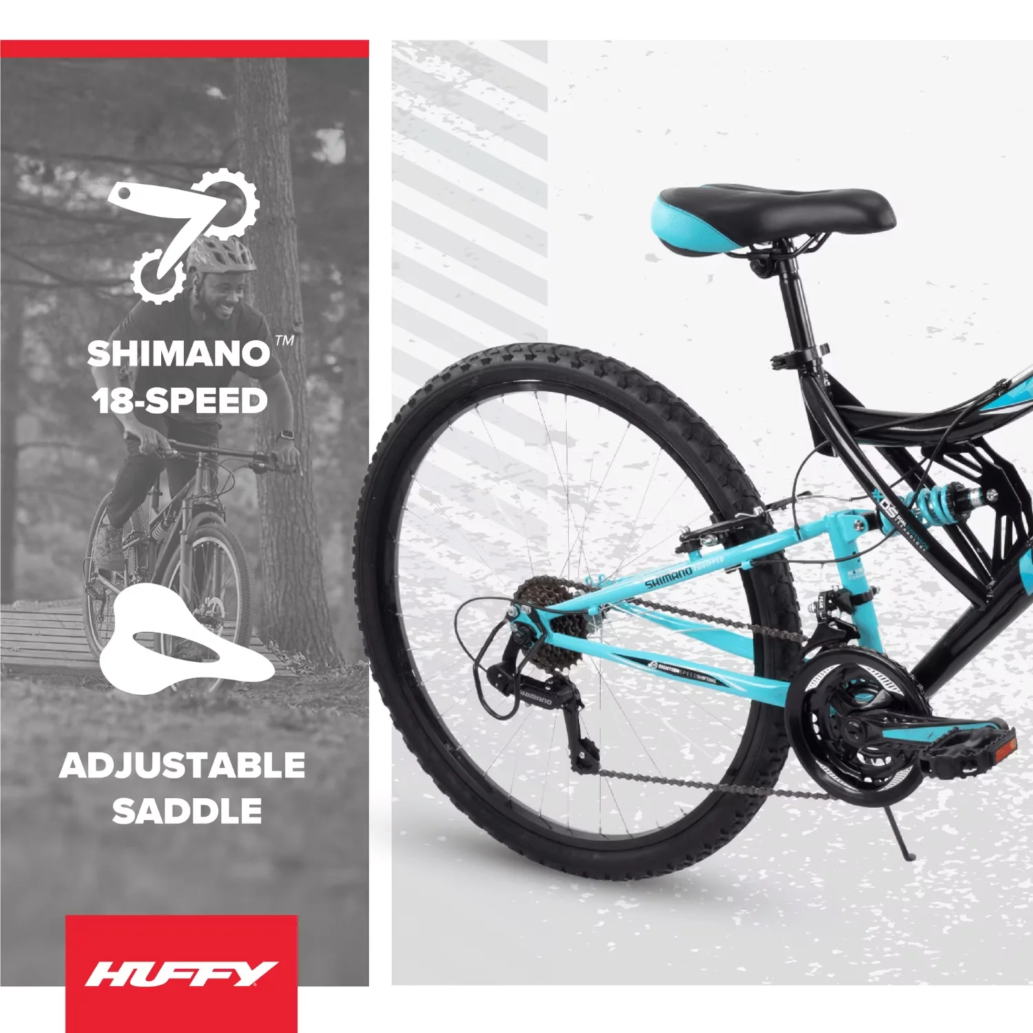 Mountain Bike Classic with Adjustable Seat, Adjustable Speed, 26" Trail Runner - Black Model 7565BC