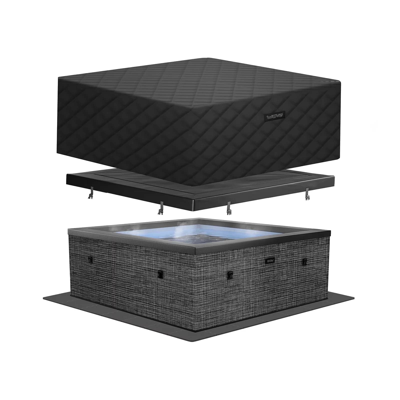 Durable Hot Tub with Insulated - Black 70 - Satisfaction Guaranteed Model 1AF7F4