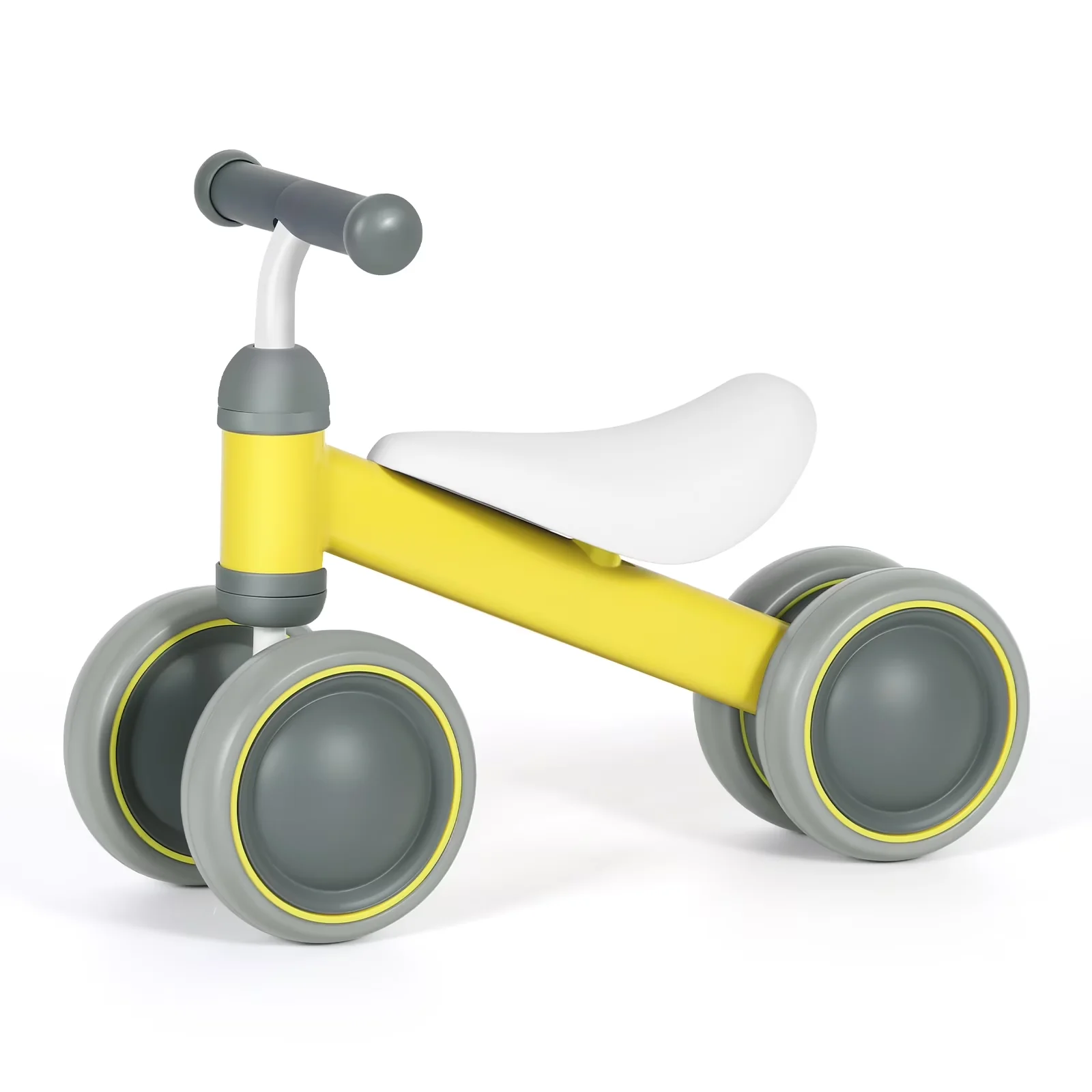 Essential Kids Bike with Balance - Yellow 12-24 - Space-Saving Design Model E721DC