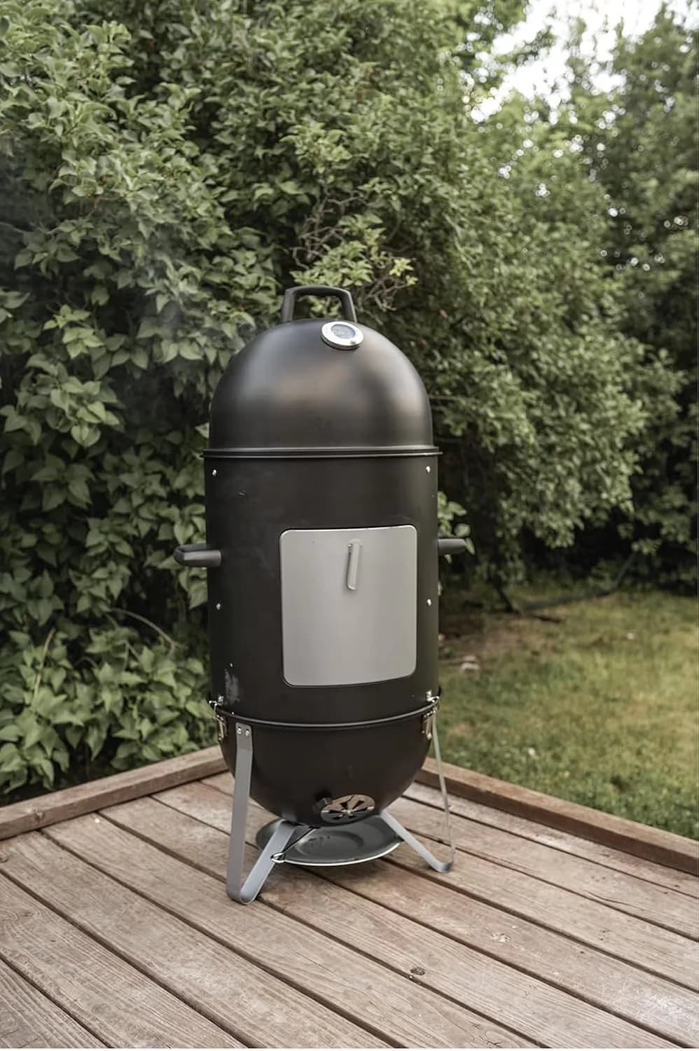 Versatile Combo Grill with Portable - Stainless Steel Black GasOne - Rustic Charm Model 241B76