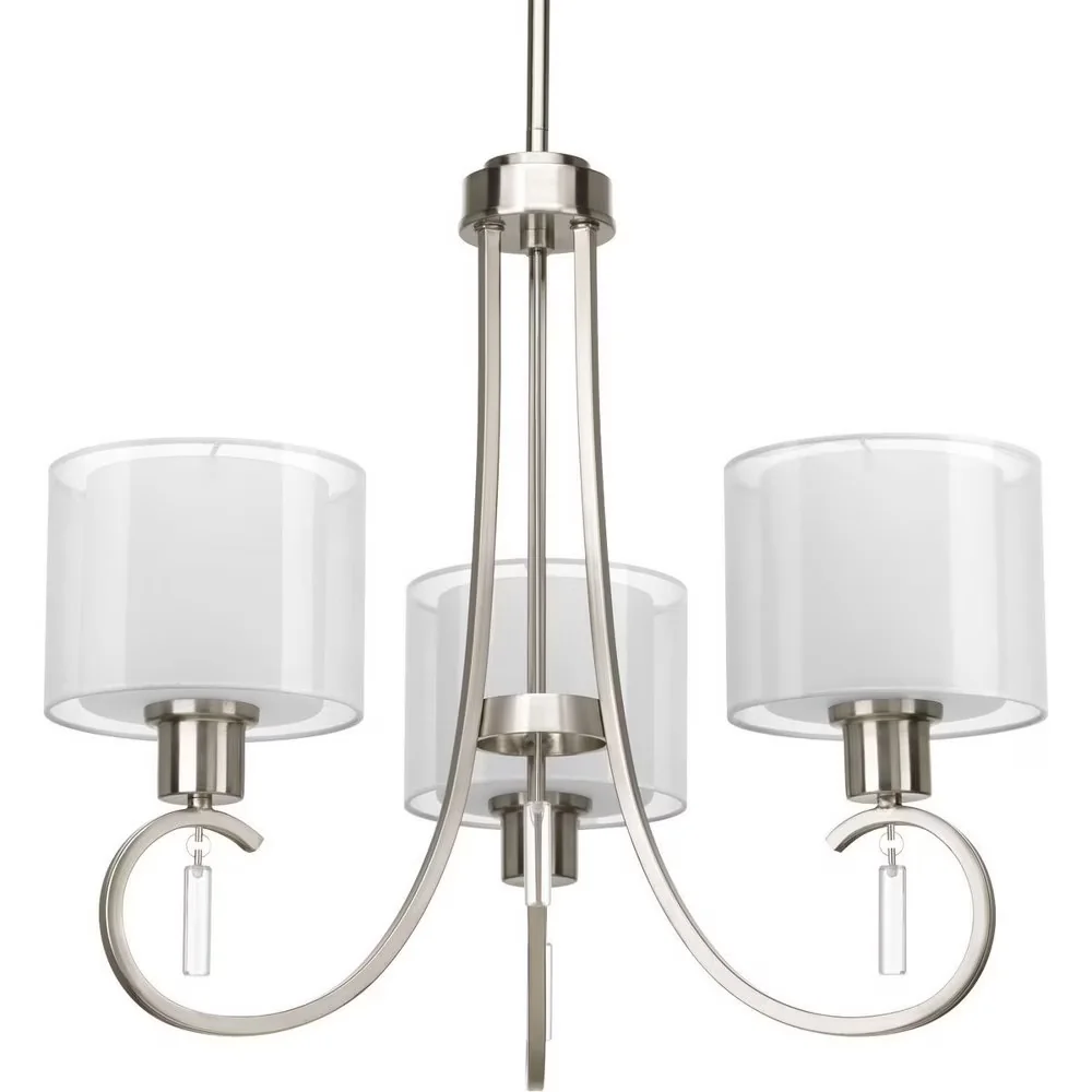 Classic Ceiling Lights Fixture with Incandescent, Transitional - Ceramic, Steel Silver Model FF45AE