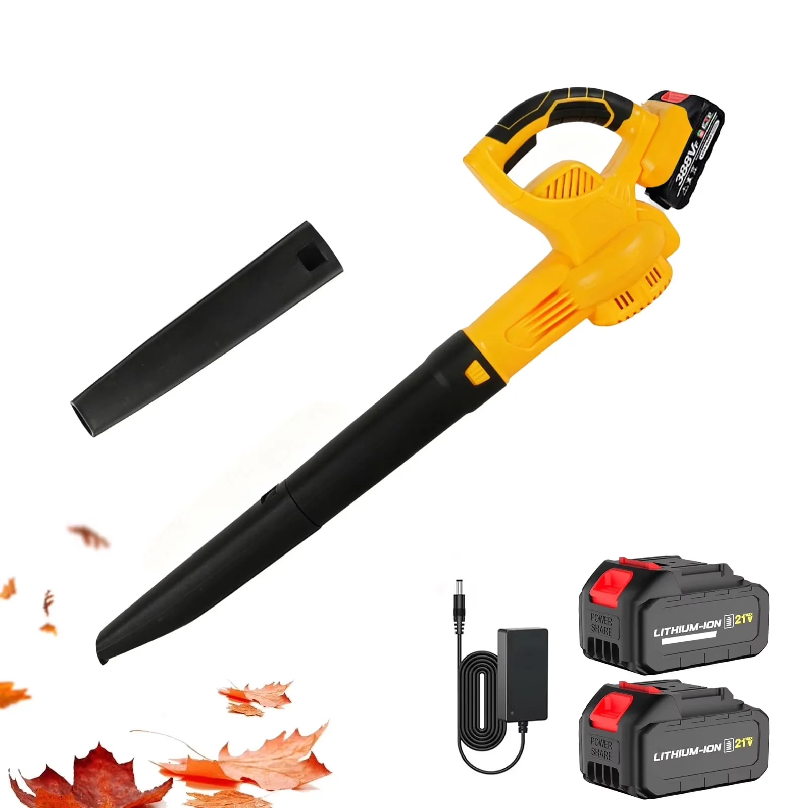 Modern Leaf Blower with Battery, 21V, All-Season Yard Care Tool - Sleek Profile Model A40647