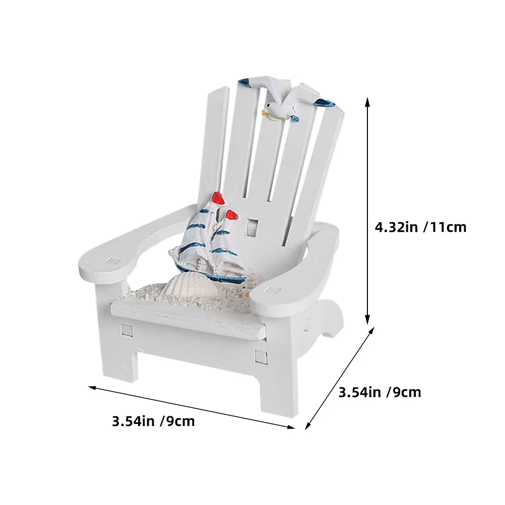 Premium Beach Chair with Folding, Chairs Toddler - White Wood - Contemporary Style Model 4327E0