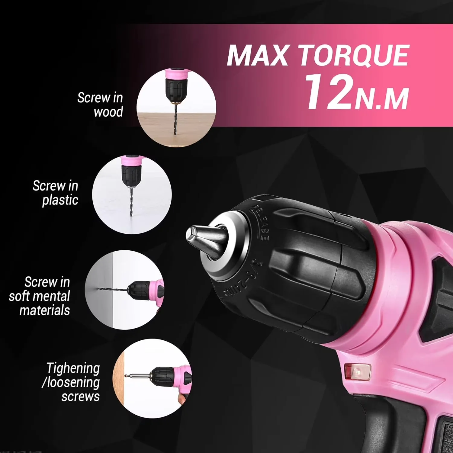 Quality Factory Reconditioned with LED, Battery Powered, Adjustable - Pink Model FDEE7E