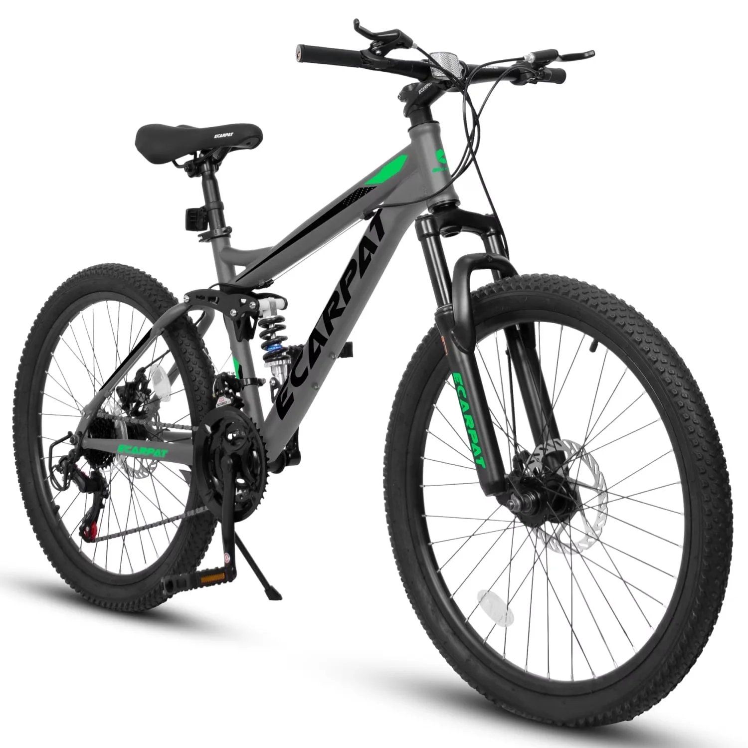 Essential Mountain Bike with Adjustable Speed, Adjustable Height, Main Material:Carbon steel - Gray Model 904430