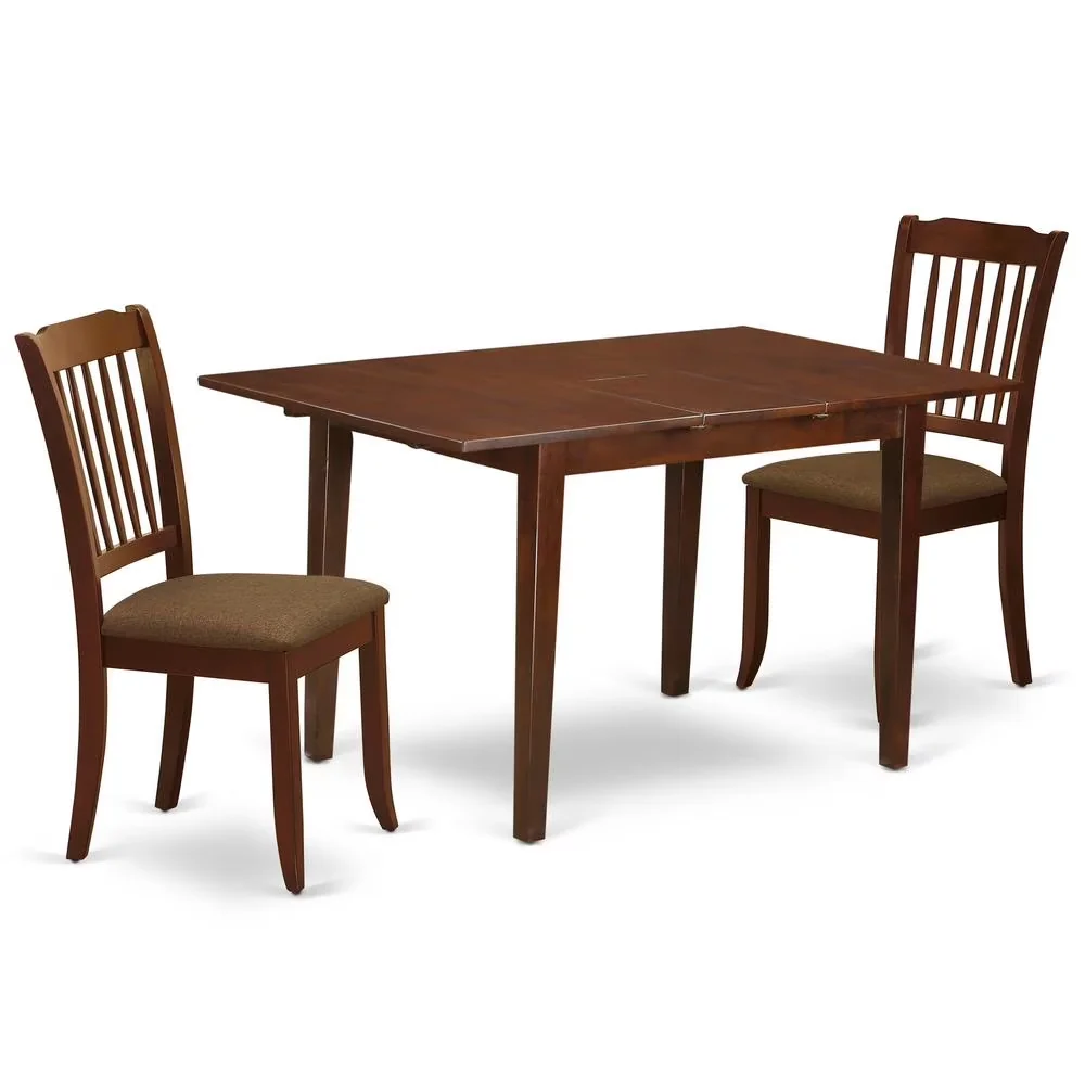 Patio Dining Set Reliable with Extendable, Glam, Room Mahogany - Wood Brown Model 179FAD