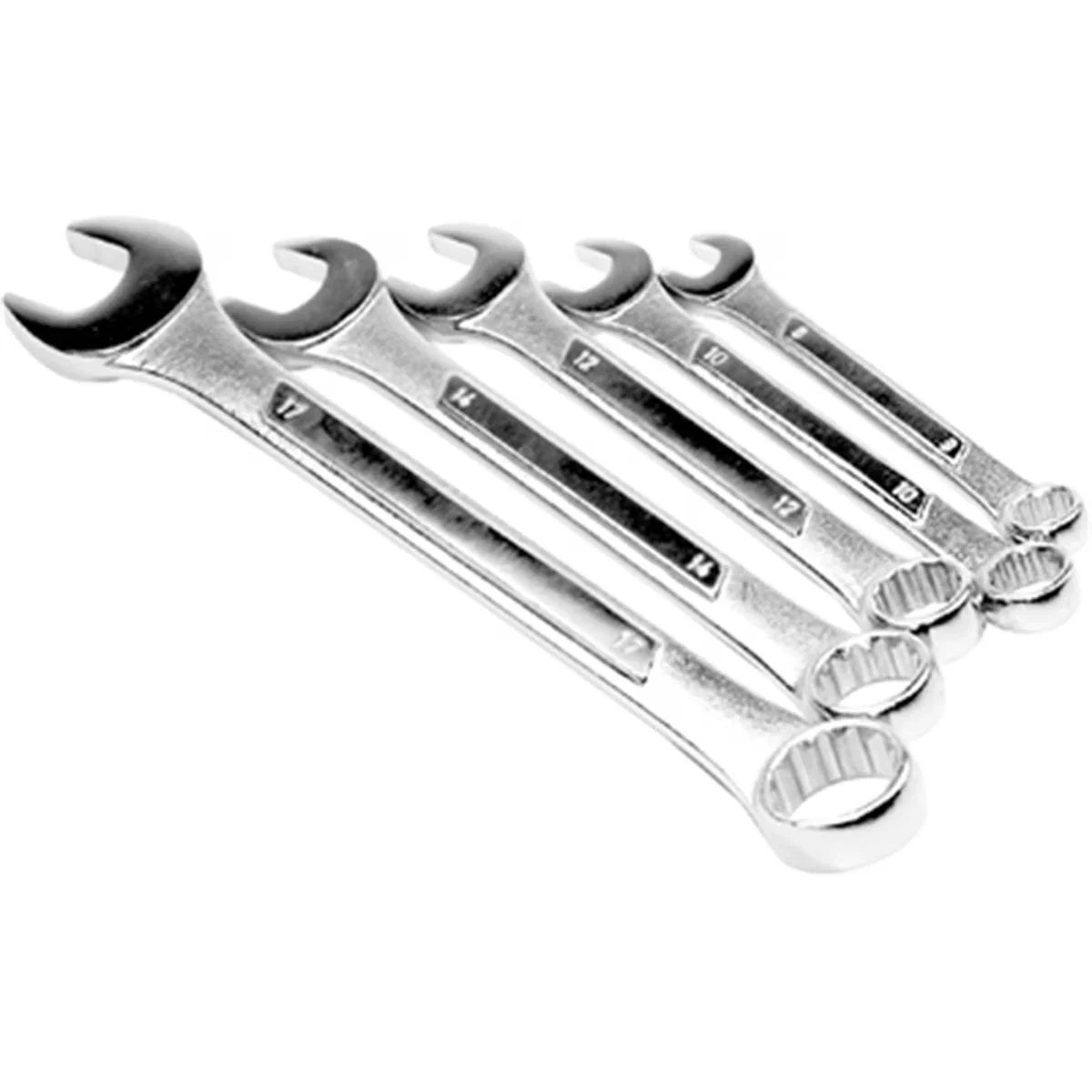 Hand Tool Set Professional with Heated, 14mm, Includes Sizes 8mm - Silver 1 Wrench Set Model EBBB4A