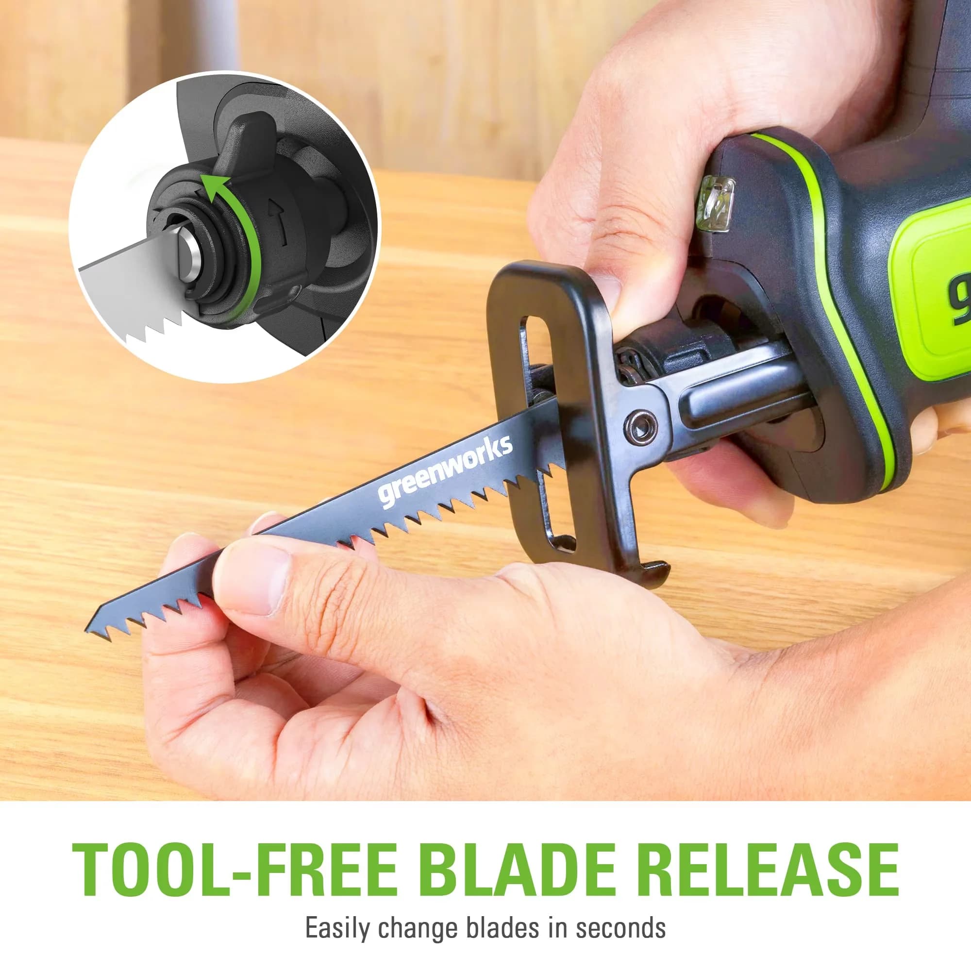 Power Saw Versatile with Battery, 24V, 3000 SPM - Quality Construction Model CD1A35