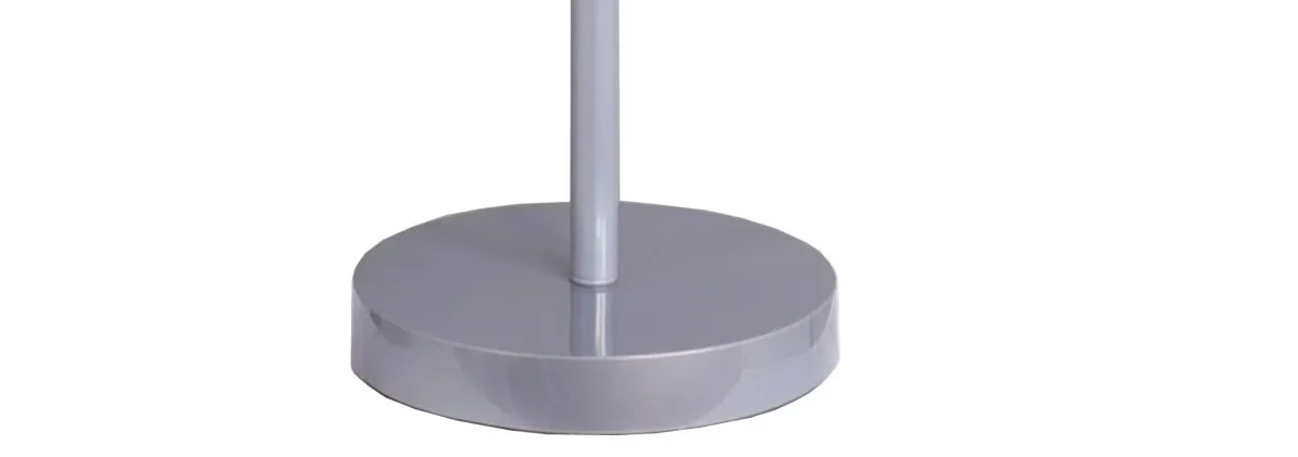 Modern Floor Lamp with LED, Multi-Head Lamps, Multi-Color 5 Light - Silver Plastic Model 7E7F55