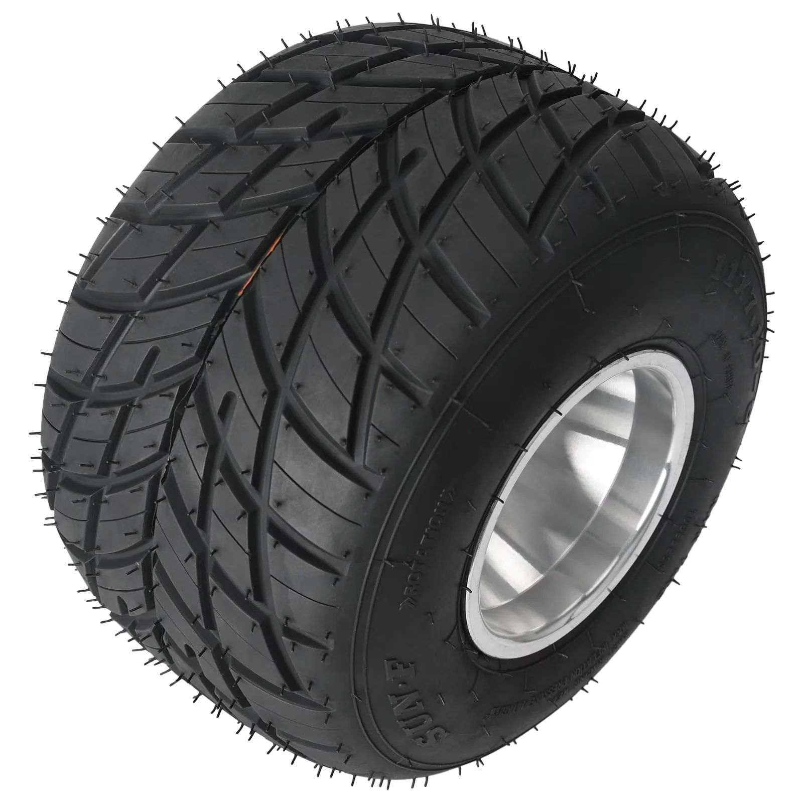 Essential Golf Cart Tire with Package includes 2x tires on rims - 11X7 Model 50D3B5