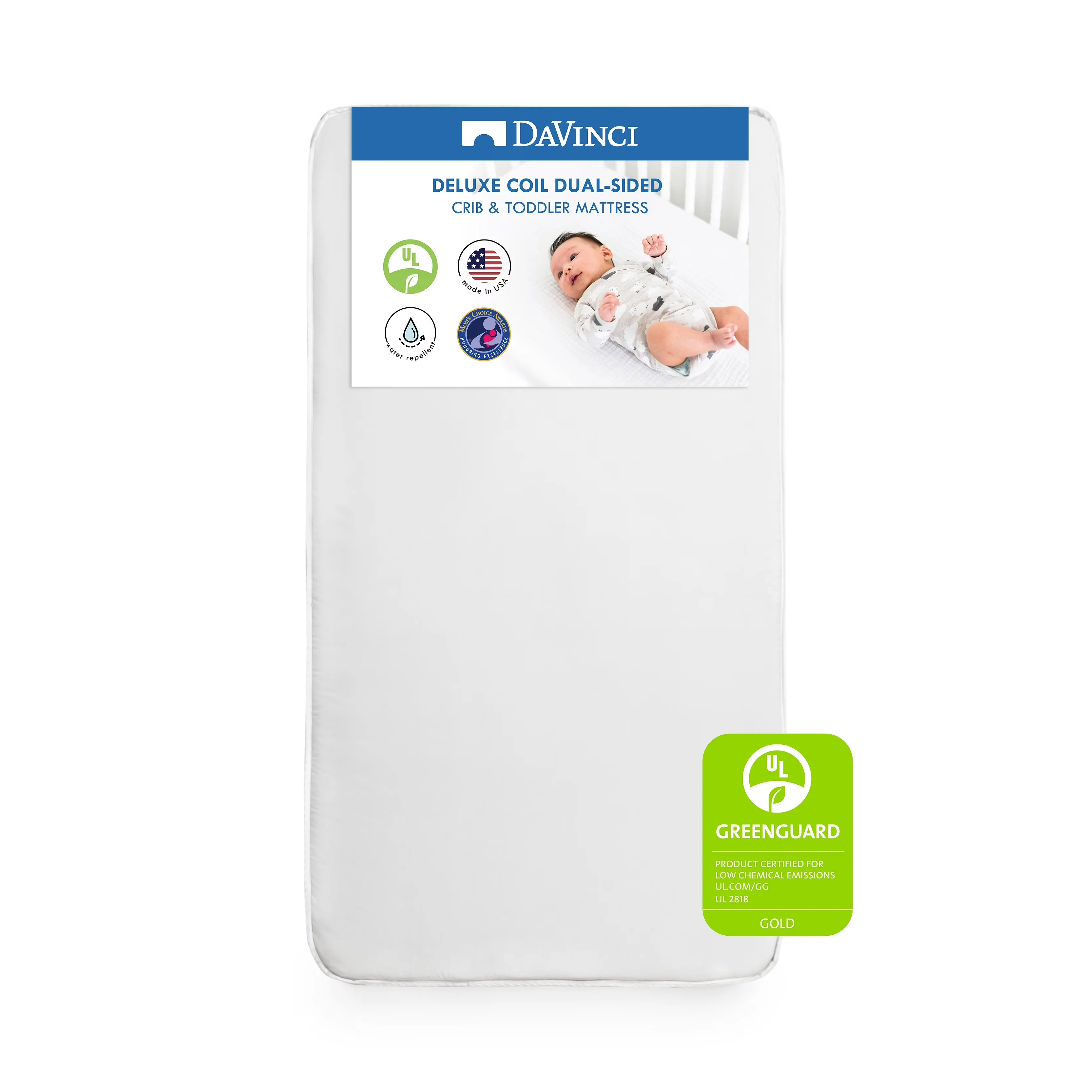 Mattresses Accessory Essential with Waterproof - White Medical-Grade Nylon, Polyester Fiber Fill, Steel Coils Model BA88E4