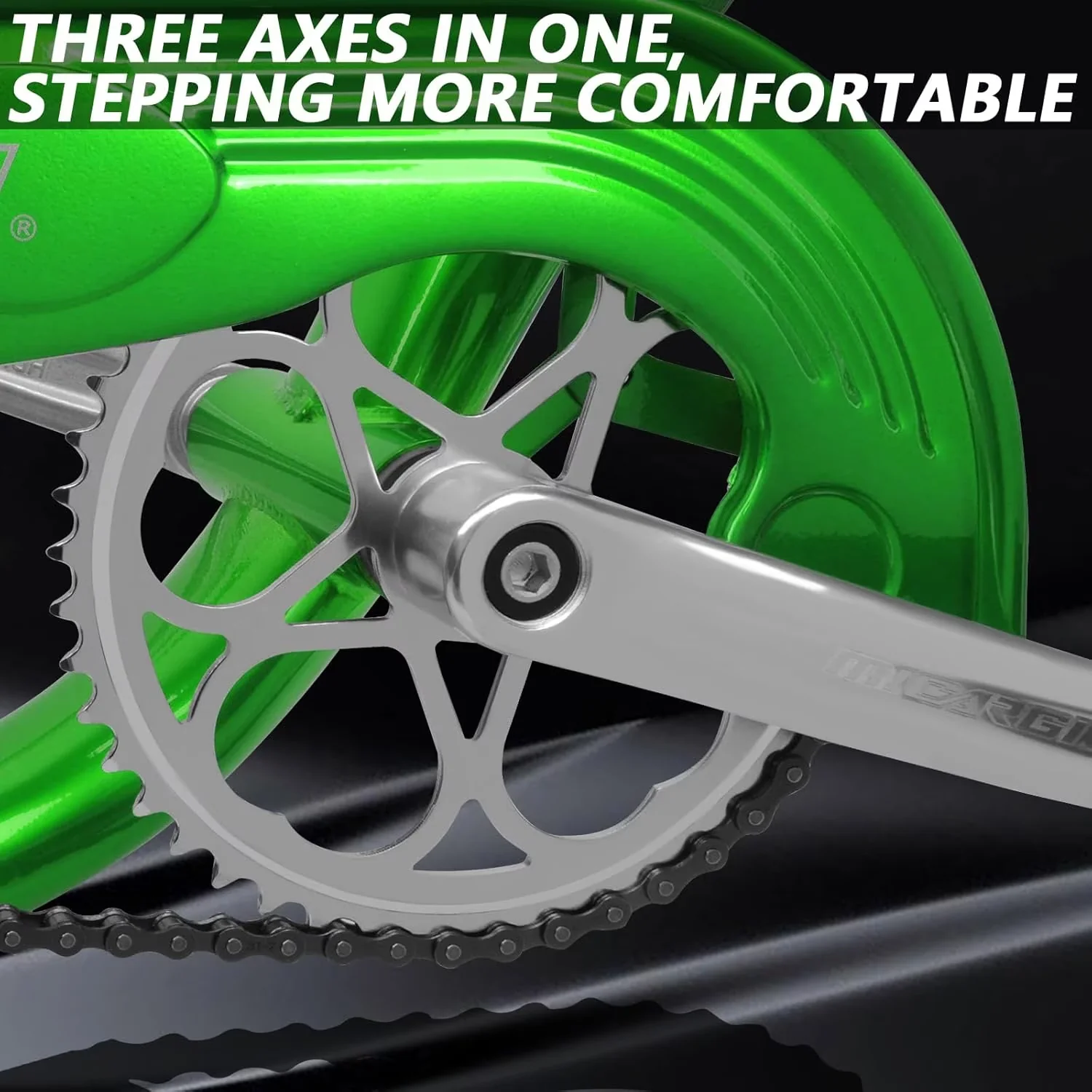 Professional Cruiser Bike with Adjustable Seat Height - Green Bronco - Sleek Profile Model ABD856