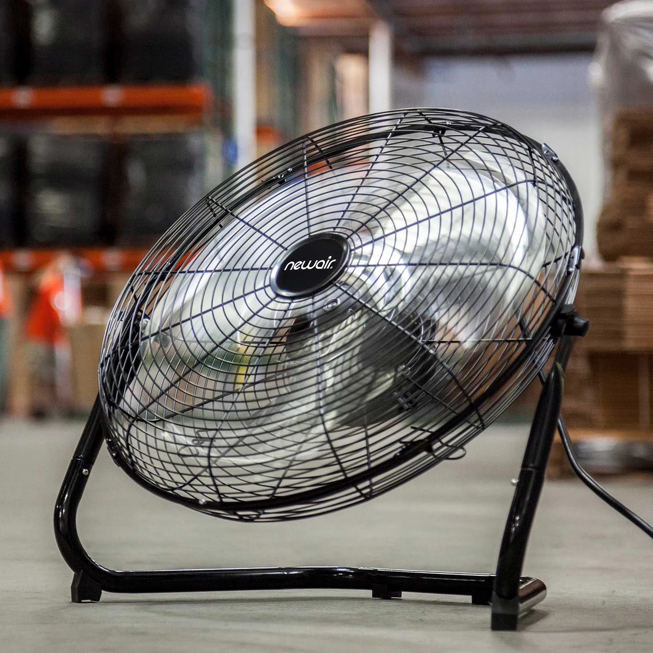 Fans In Cooling Reliable with Tilt Mechanism, Rotatory Switch, Metal fan blades for powerful airflow - Rubber Black Model C1F24E