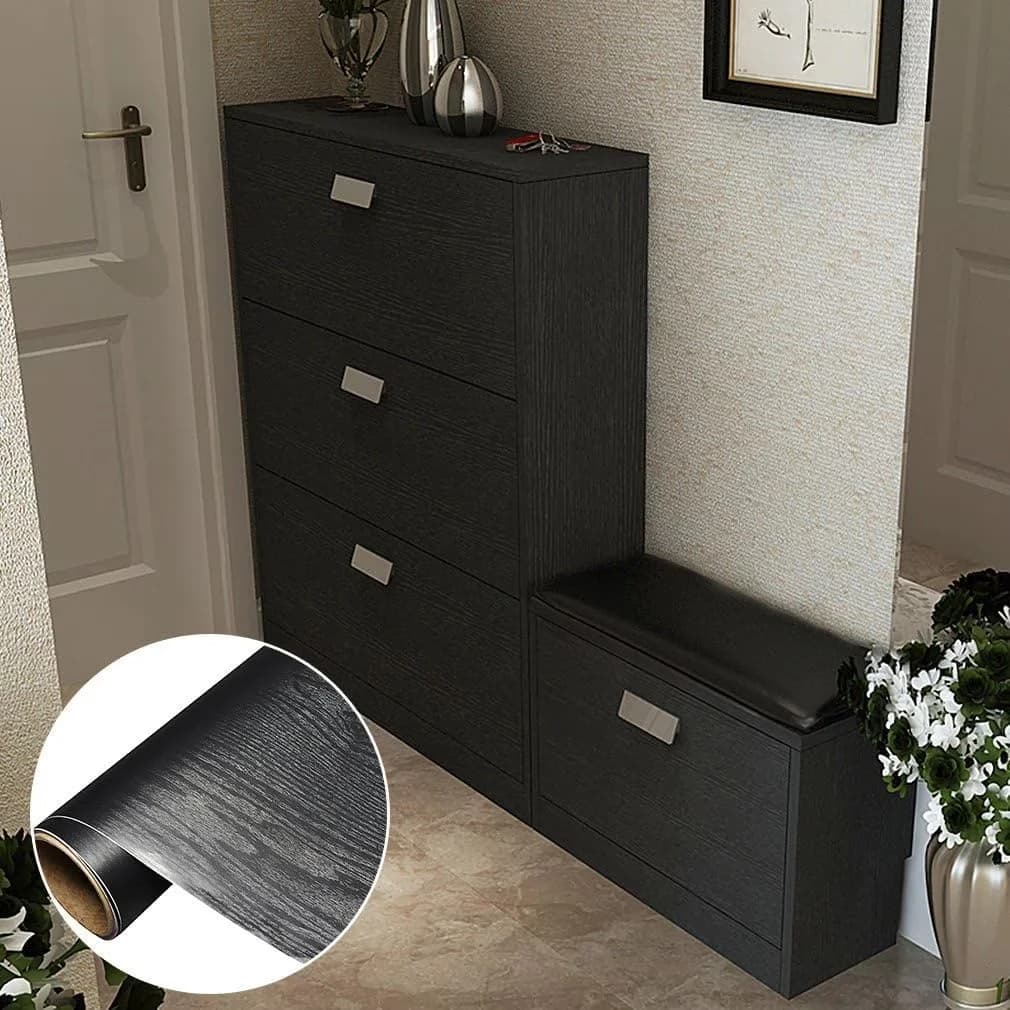 Versatile Wallpaper with Durable, Easy To Clean - Black Pvc for Kitchen Model 3A9D1A