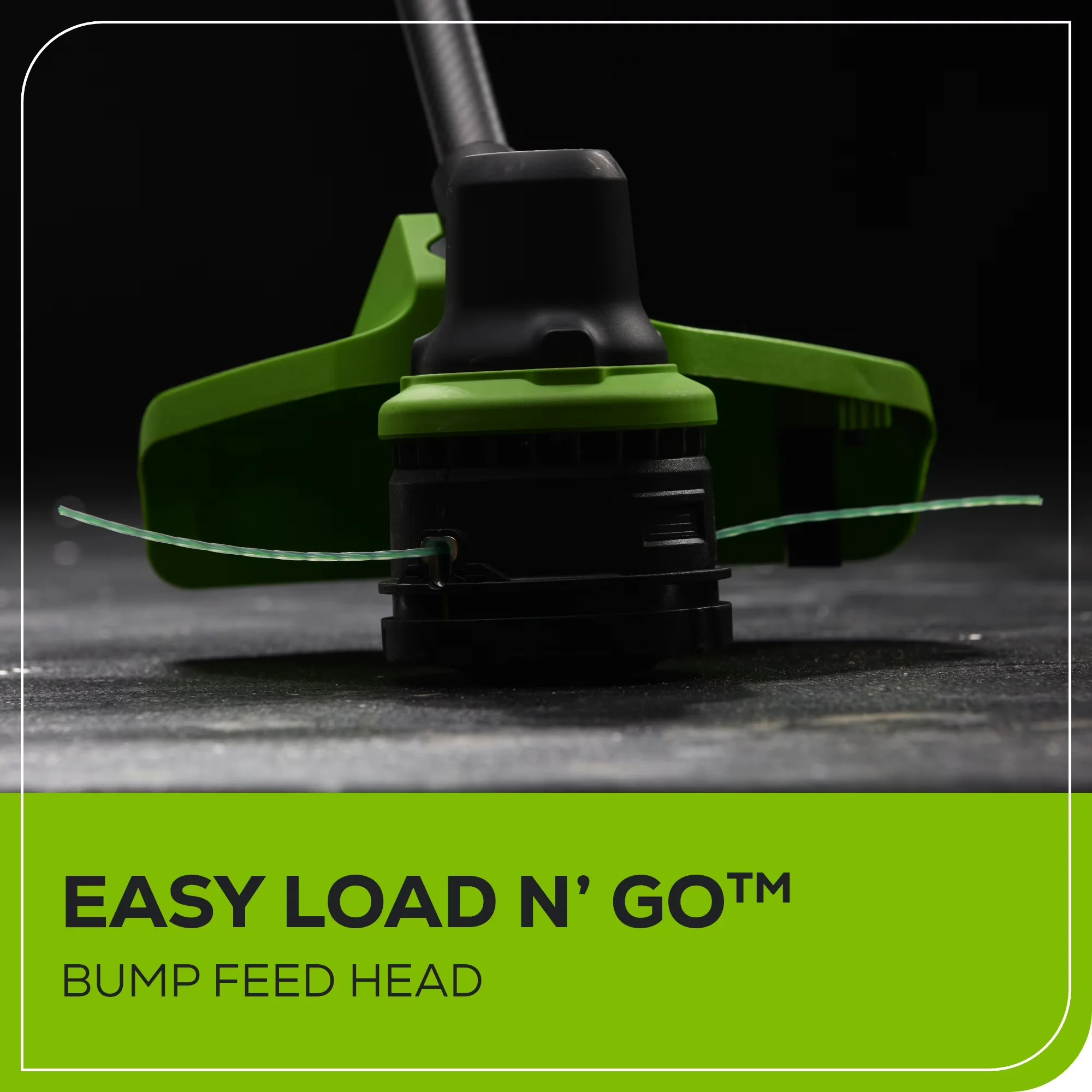 Classic String Trimmer with Battery, Brushless, 60 Volt Straight Shaft - Green Model 90F947