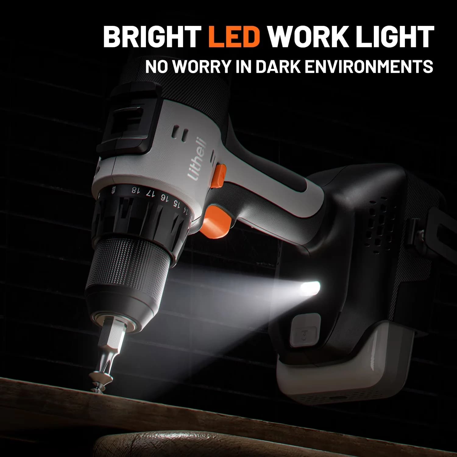 Compact Drills Driver with Battery, 20V, 20V Cordless 1/2" Drill - Long-Lasting Performance Model BEF677
