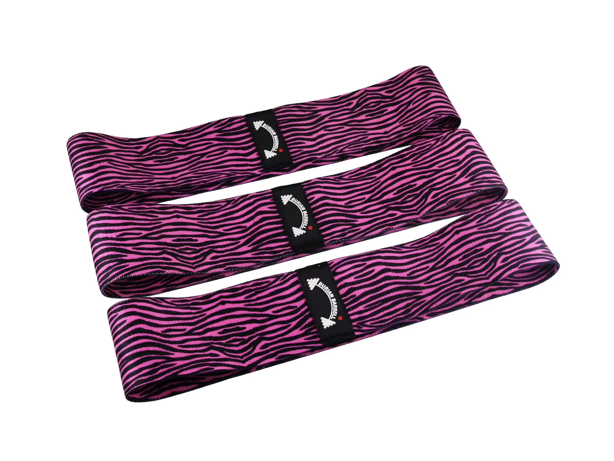 Compact Home Gym Accessory with Anti-Slip, Resistance bands for working out - Latex Pink Zebra Model 269B5B