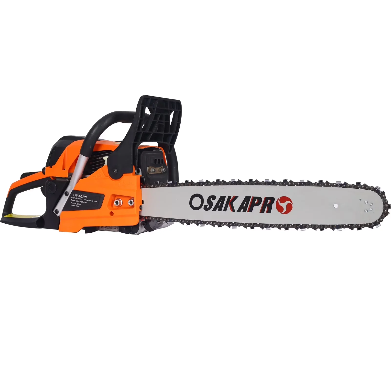 Chainsaw Classic with Chain Brake, Automatic Chain Oiler, Anti-Vibration - Orange Model 3E37B3